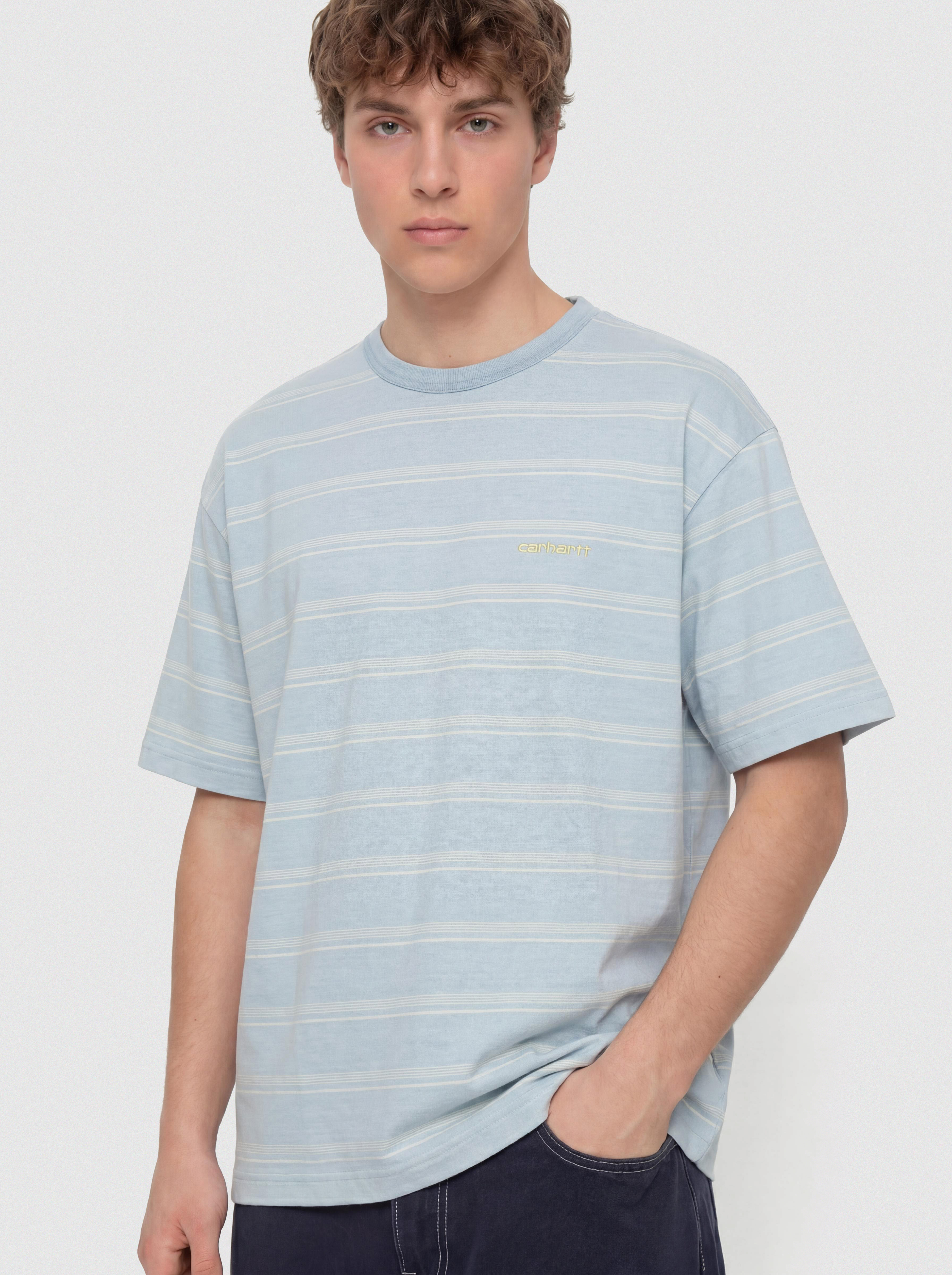 Carhartt WIP T-Shirt Matti (matti stripe/icaria/sphene)