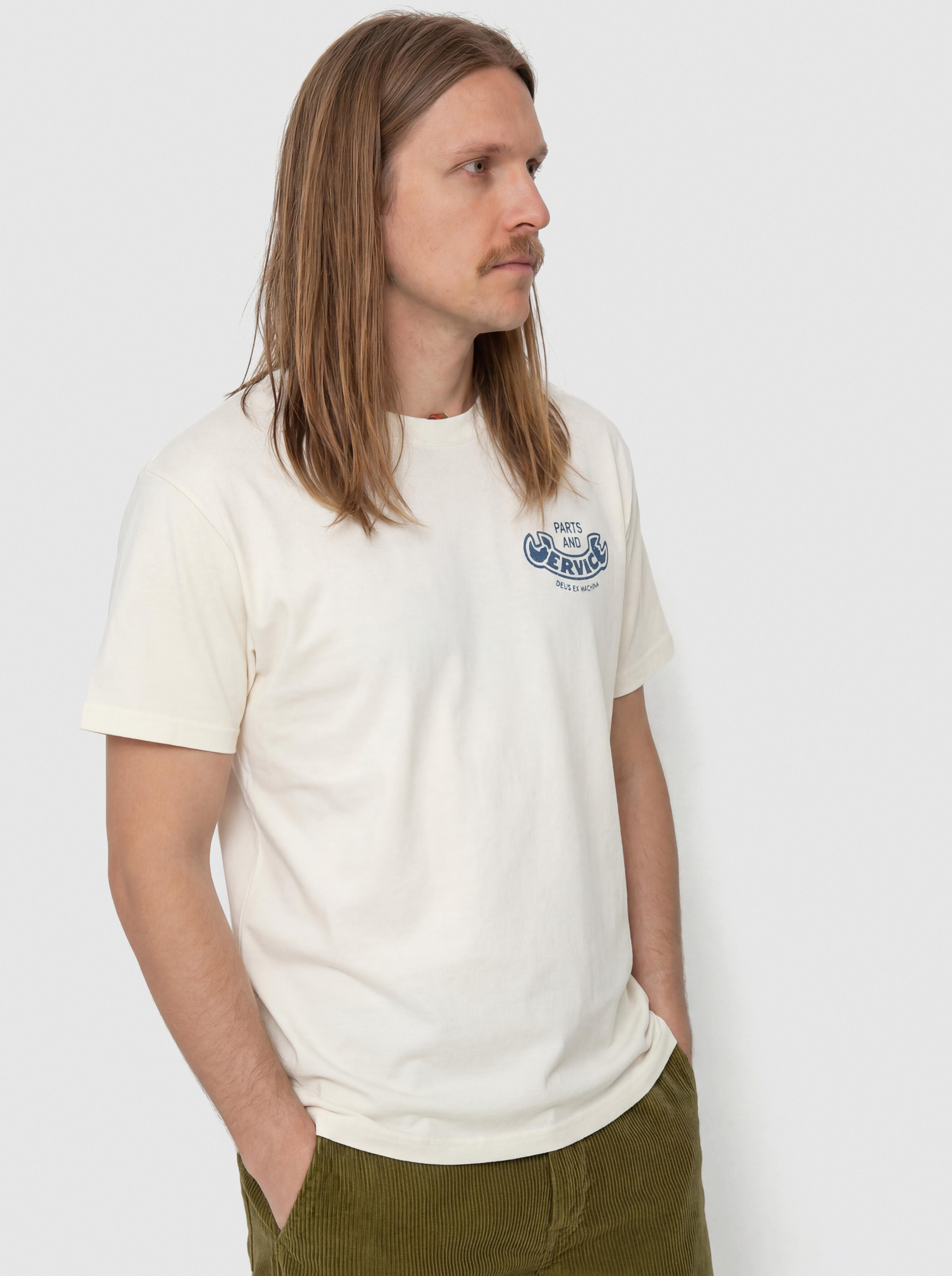 Deus Ex Machina T-Shirt Ruff And Smooth (vintage white)