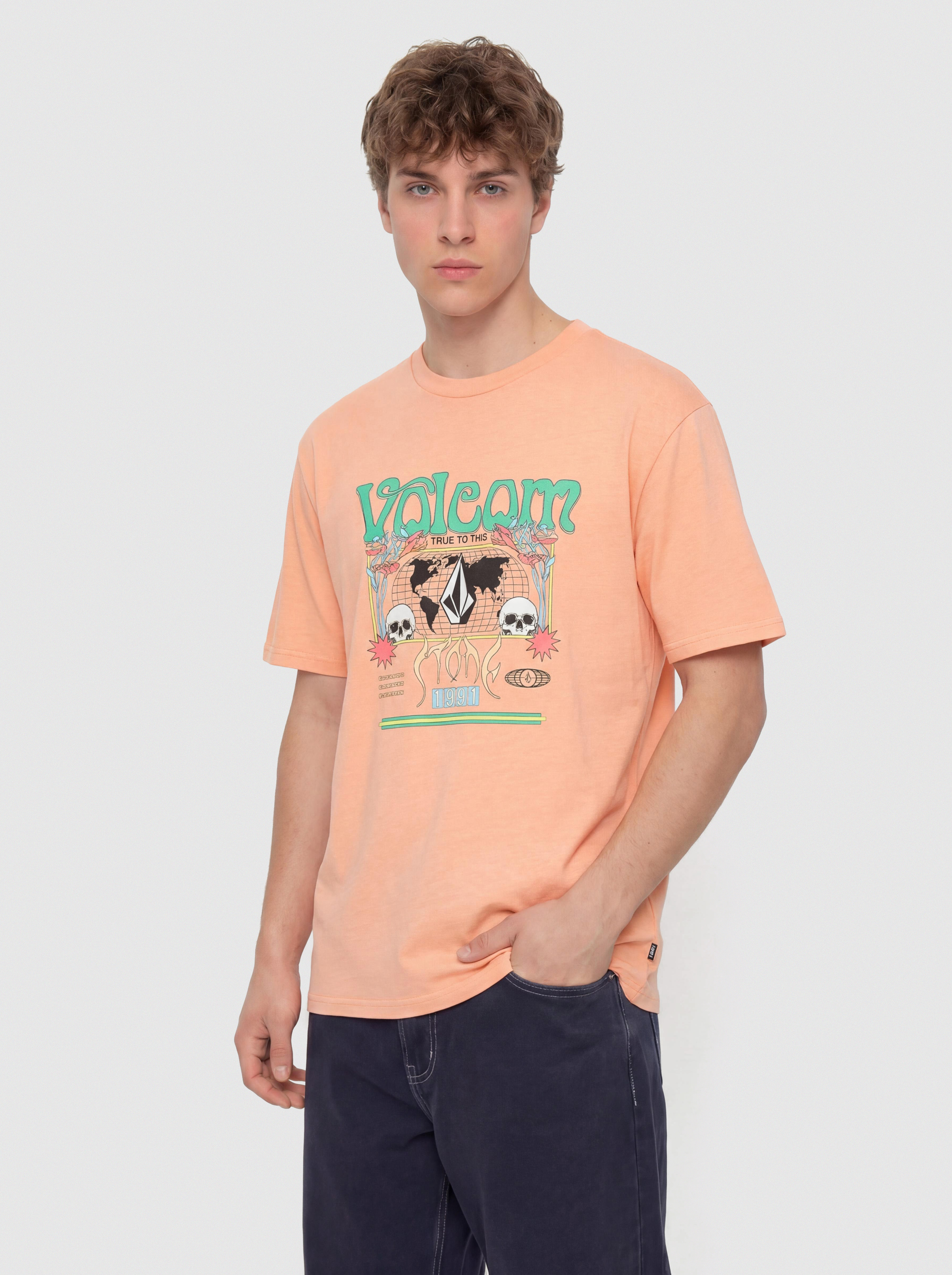 Volcom Worldly Pw T-Shirt (pale peach)