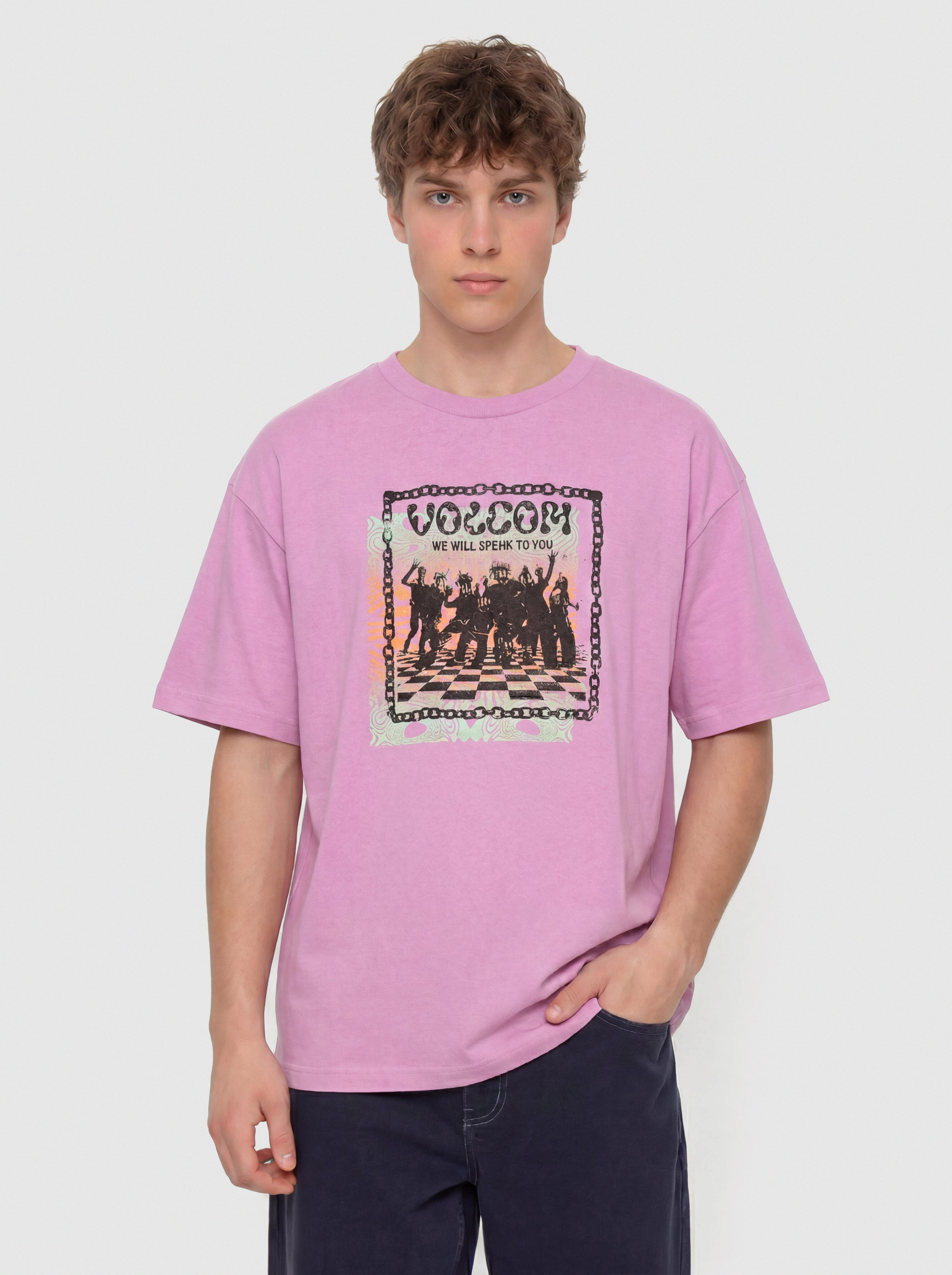 Stussy T-shirt World Tour Tee - pink (pink)