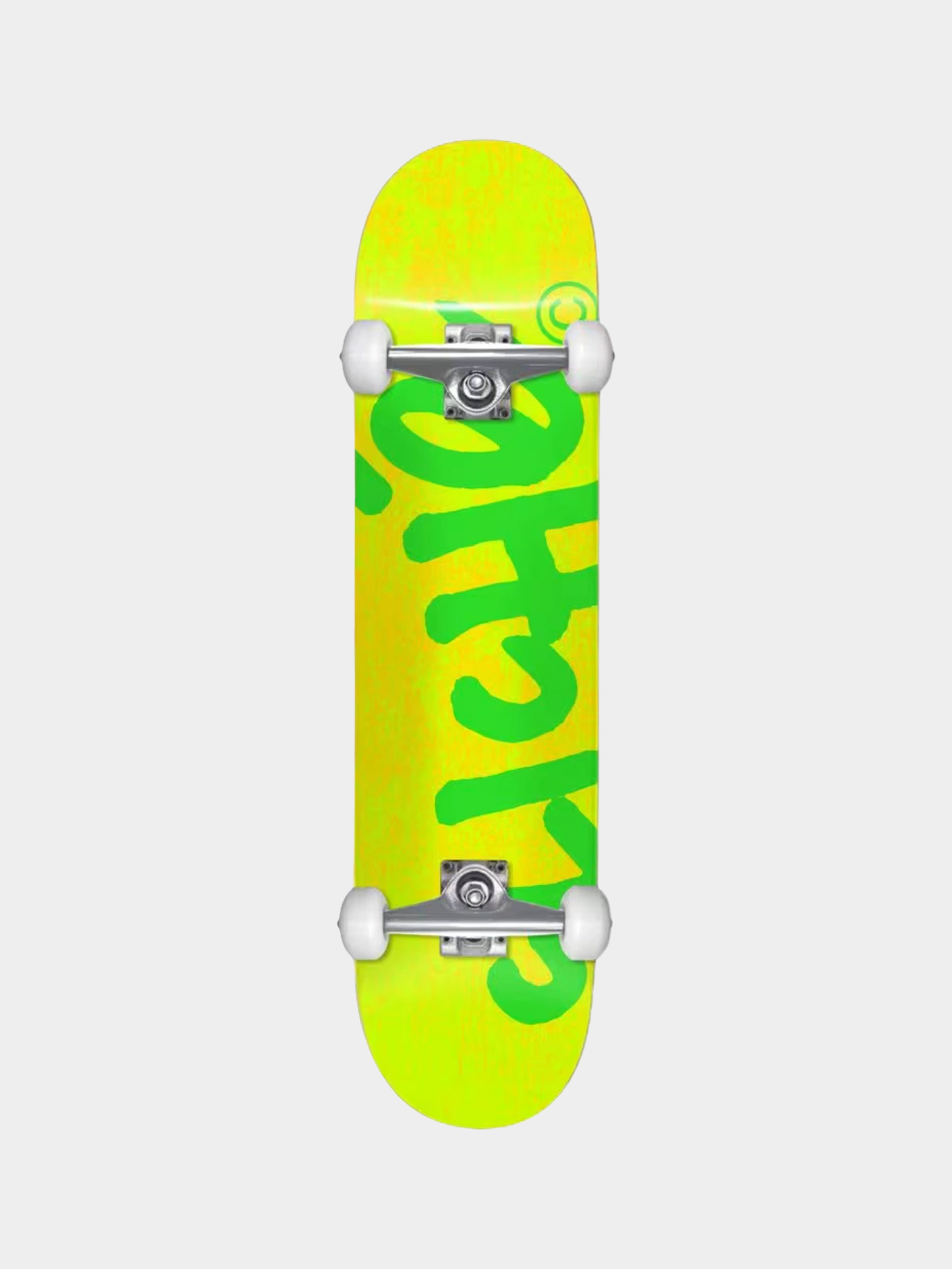 Cliche Skateboard Handwritten (yellow/green)