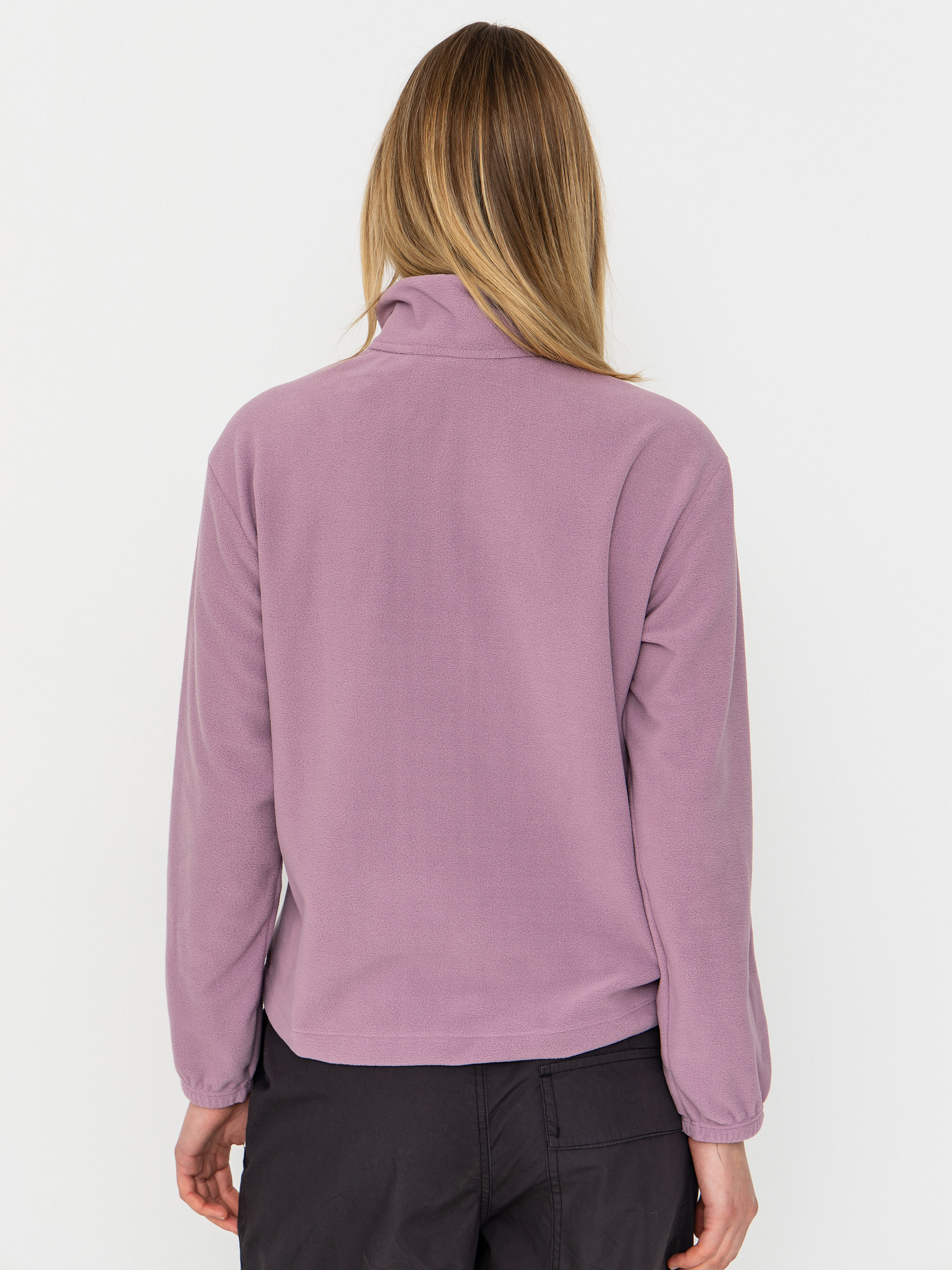 Damen Patagonia Micro D 1/2 Zip Fleece Jacke (light violet)