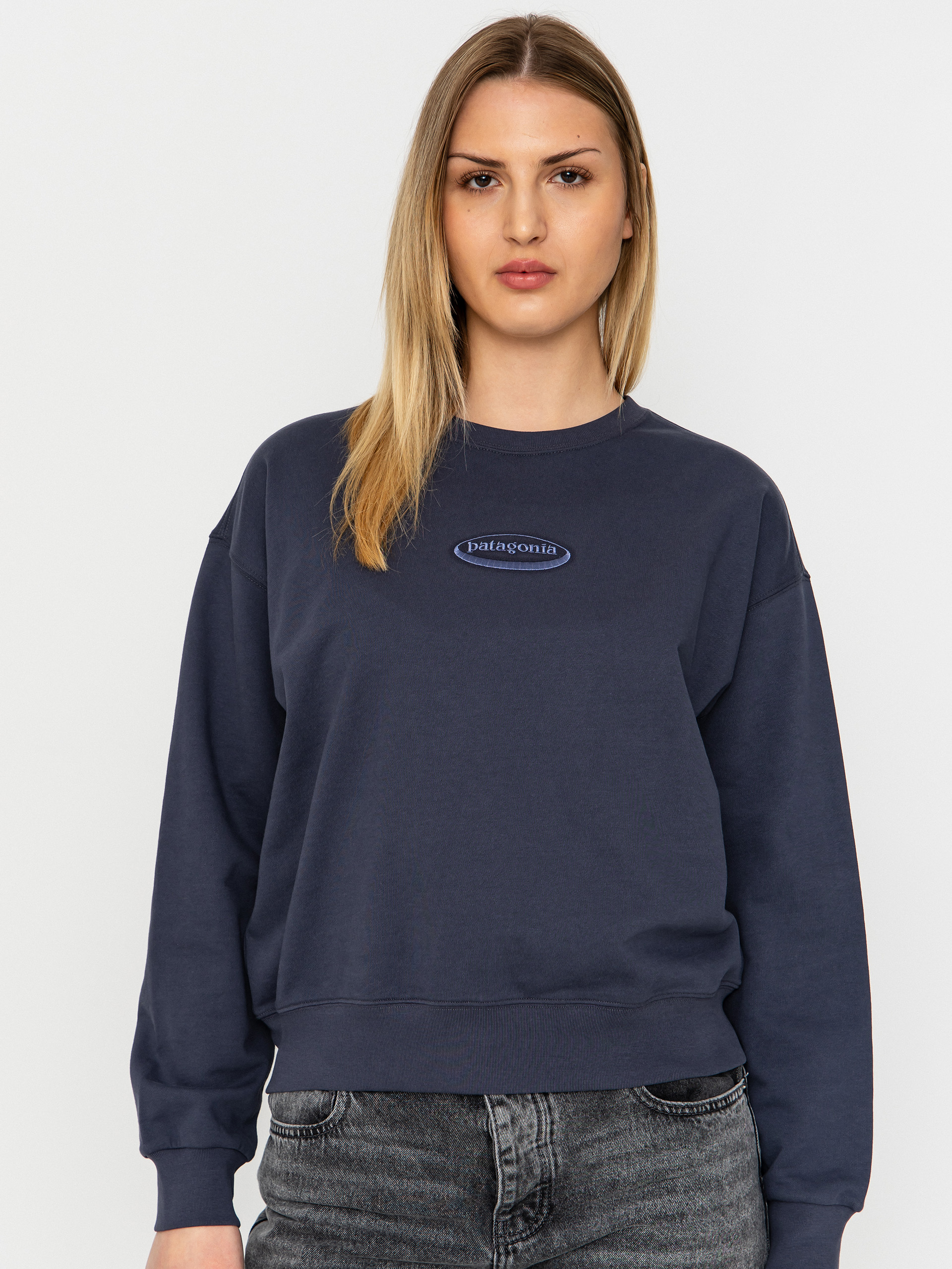 Patagonia 95 Oval Logo Daily Wmn Sweatshirt (smolder blue)