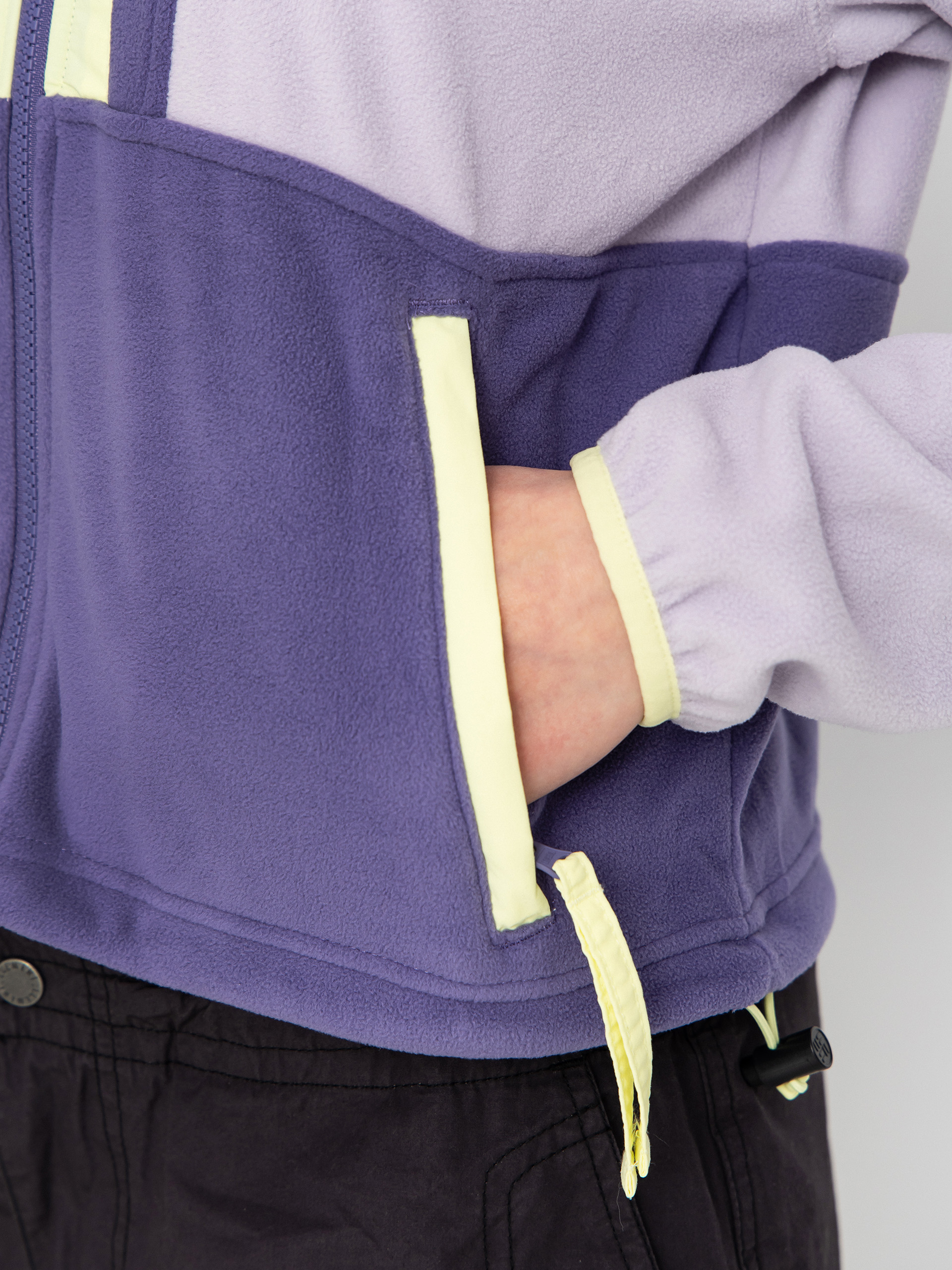 Womens Columbia Backbowl II Full Zip Fleece  (lavender pearl/stormwatch/citron haze)