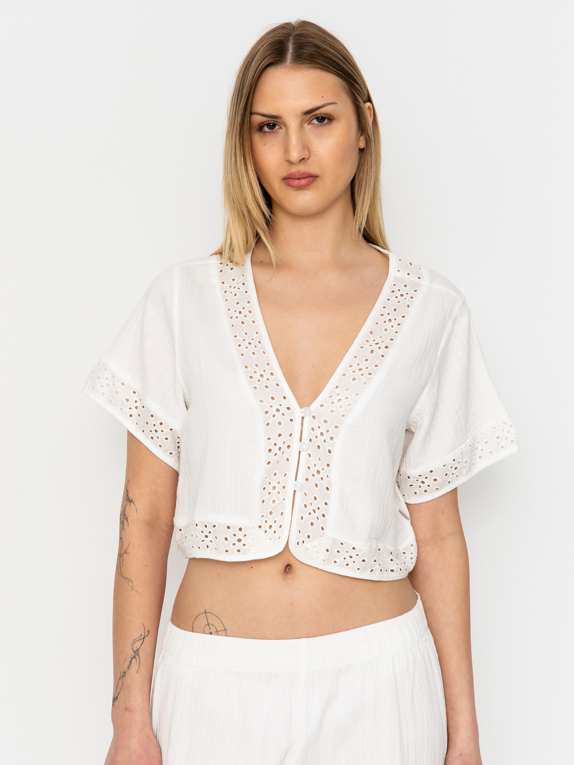 Brixton Seaside Eyelet Top Wmn Hemd (off white eyelet)