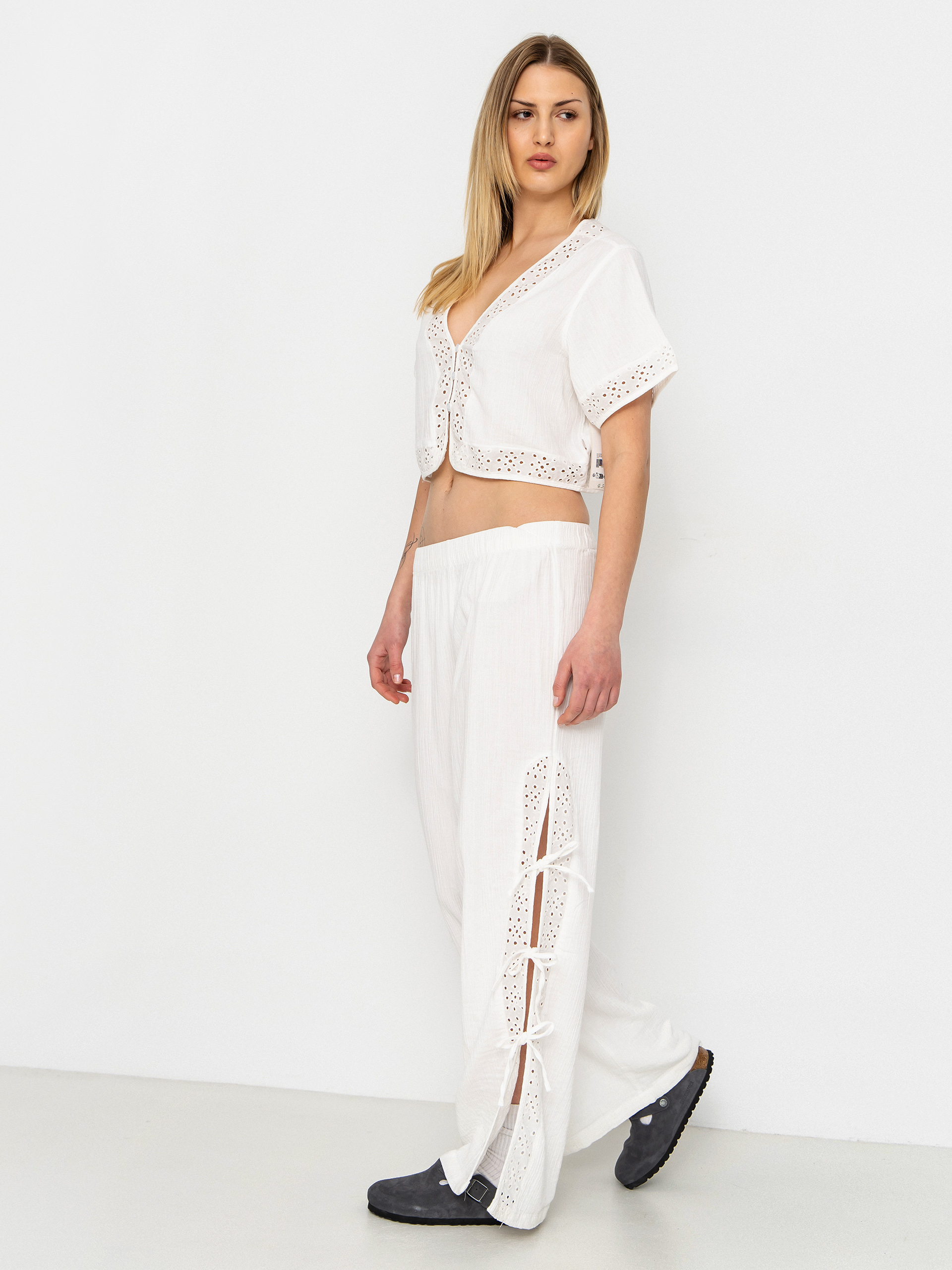 Brixton Seaside Eyelet Top Wmn Shirt (off white eyelet)