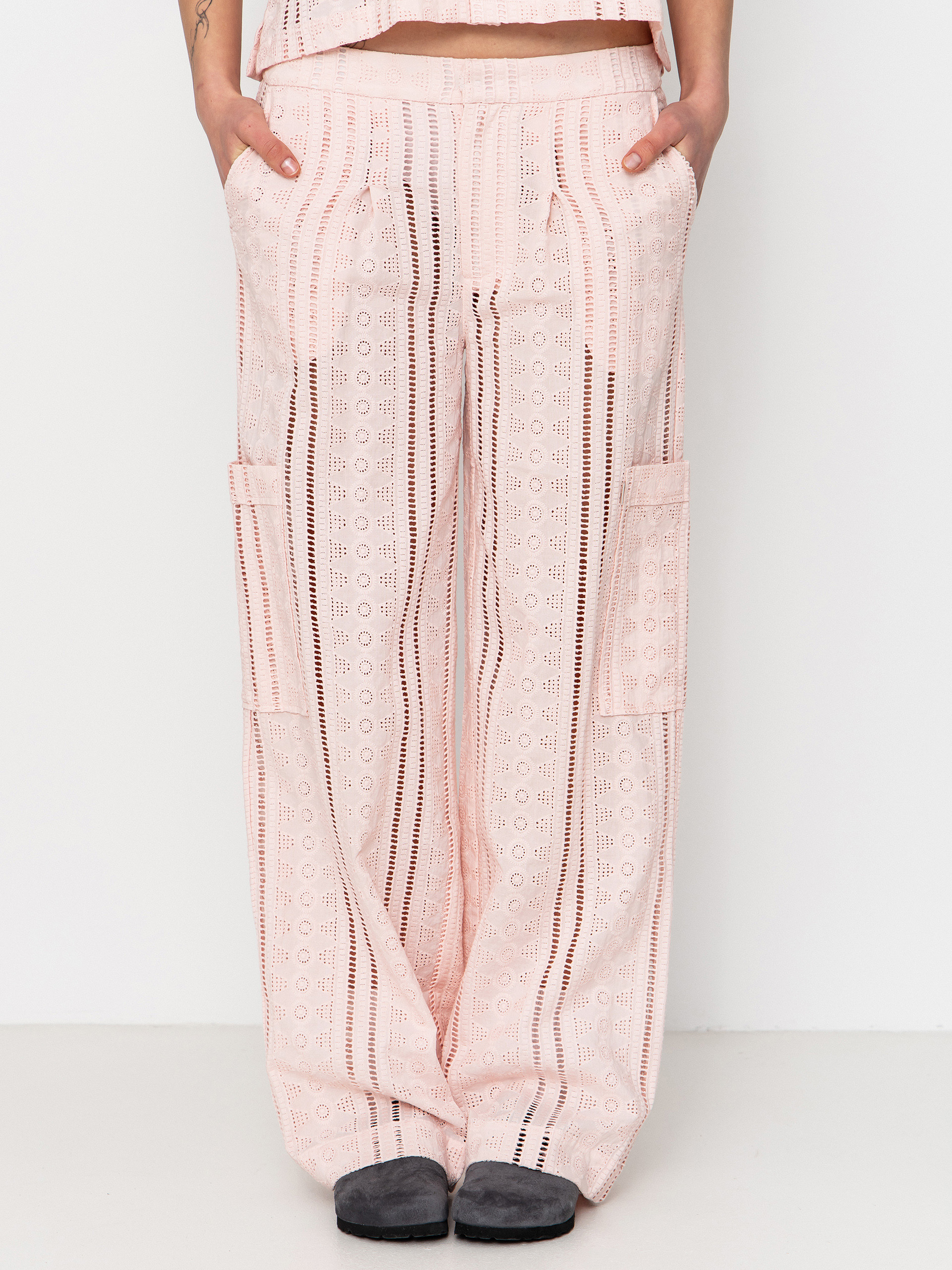 Brixton The Mercer Wide Leg Trouser Wmn Hose (chalk pink)