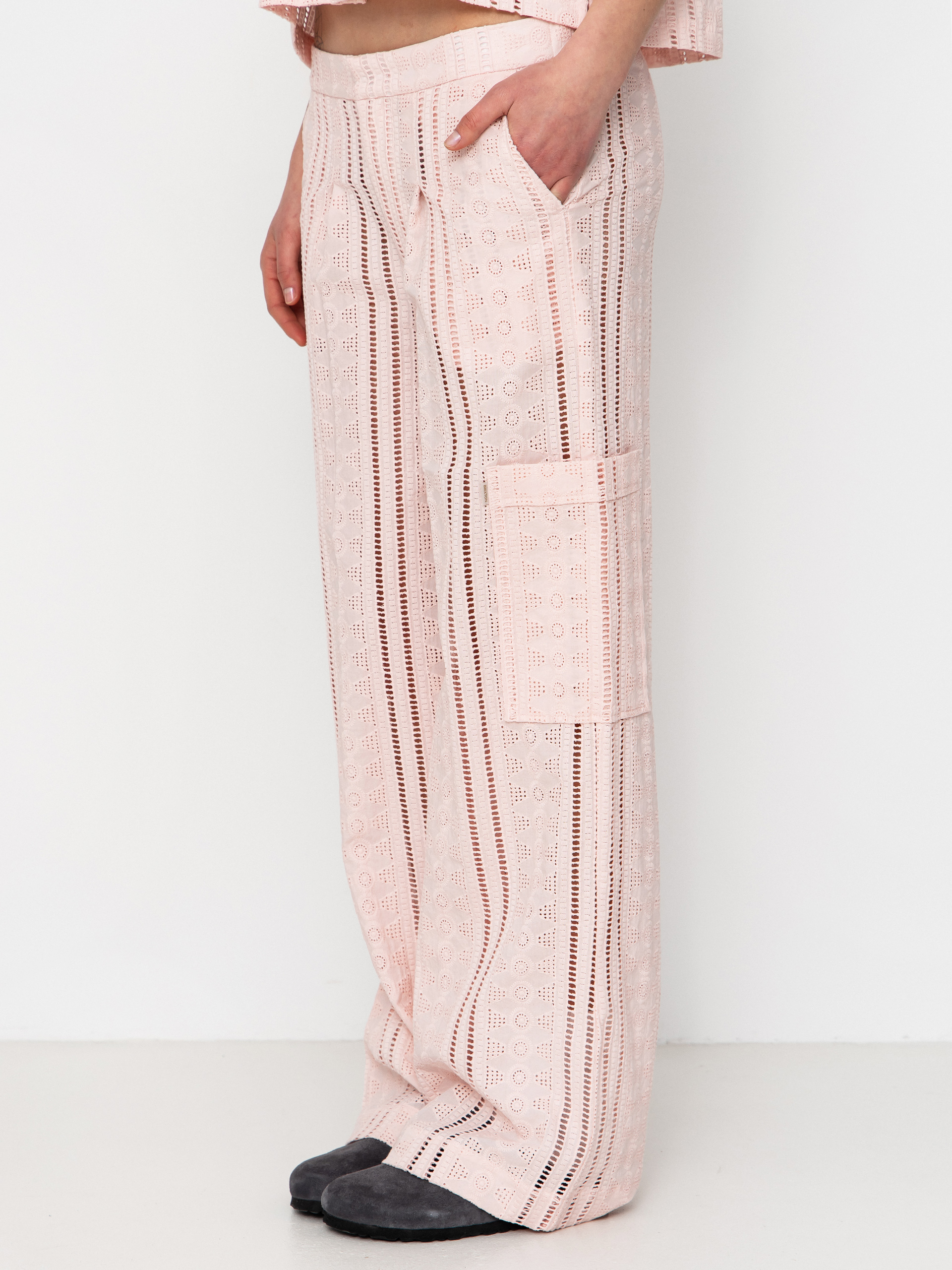 Brixton The Mercer Wide Leg Trouser Wmn Hose (chalk pink)