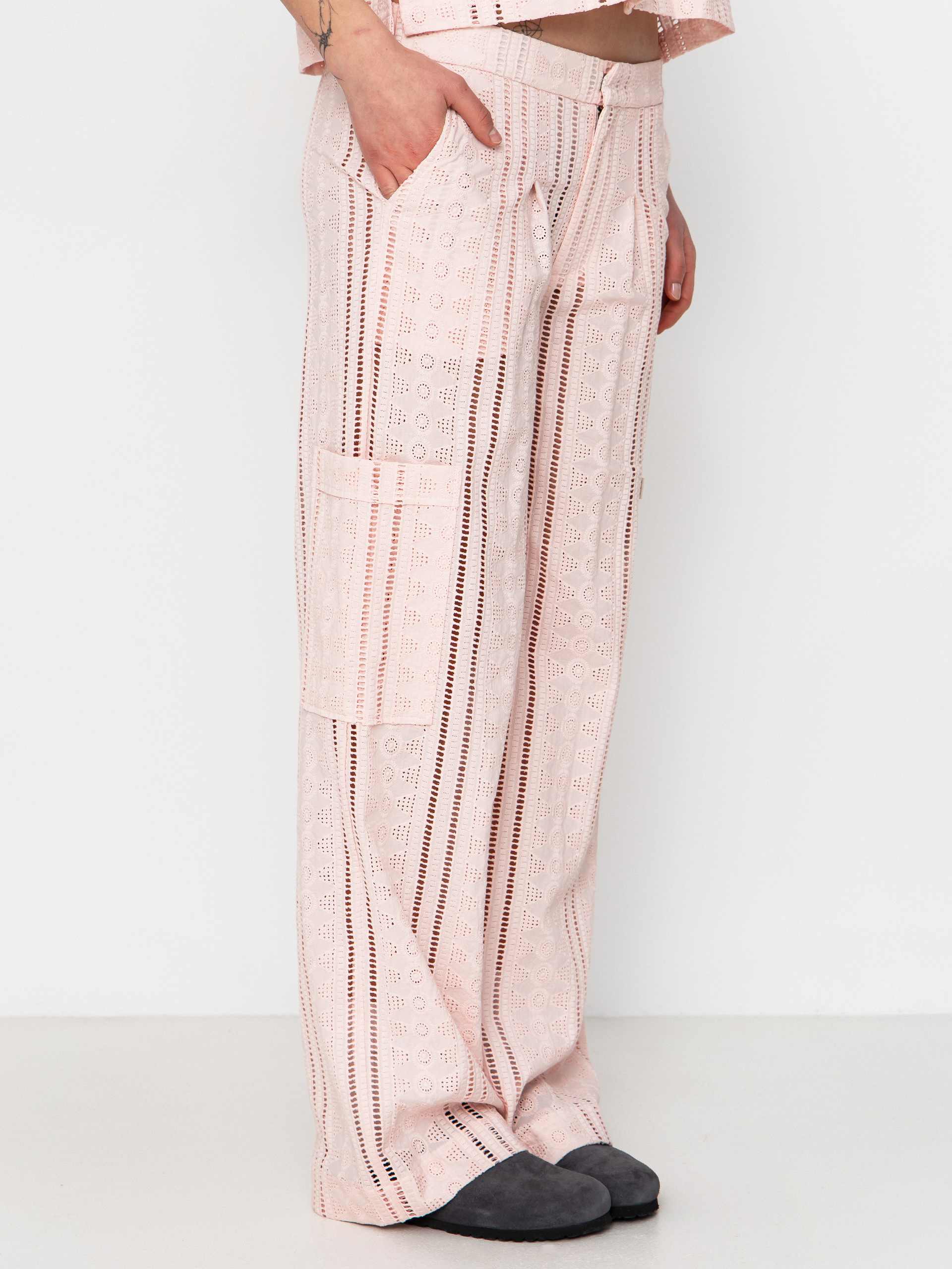 Brixton The Mercer Wide Leg Trouser Wmn Pants (chalk pink)