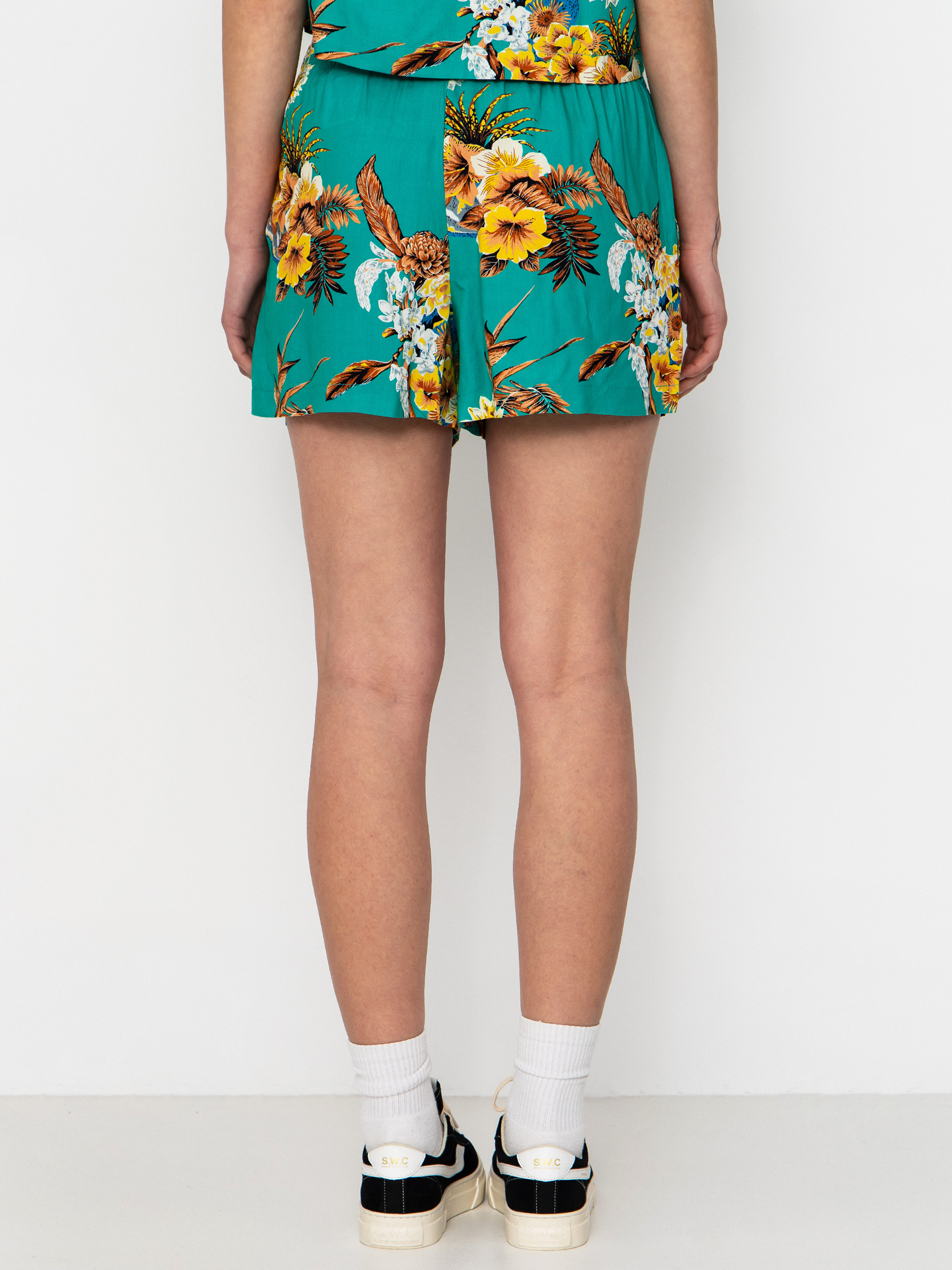 Brixton Campos Lounge Wmn Shorts (retro green flor campos)