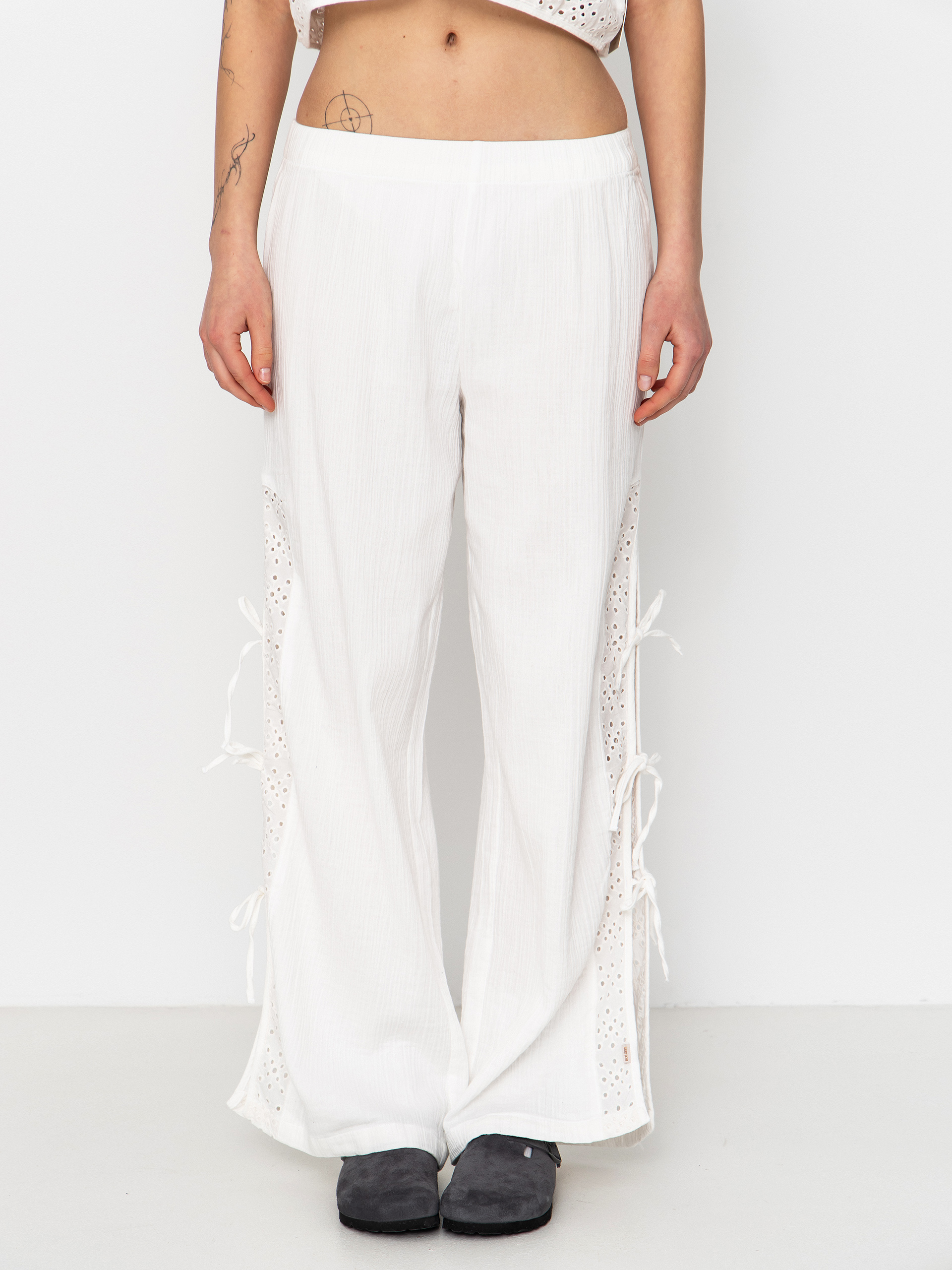 Brixton Seaside Eyelet Wide Leg Wmn Pants (off white eyelet)