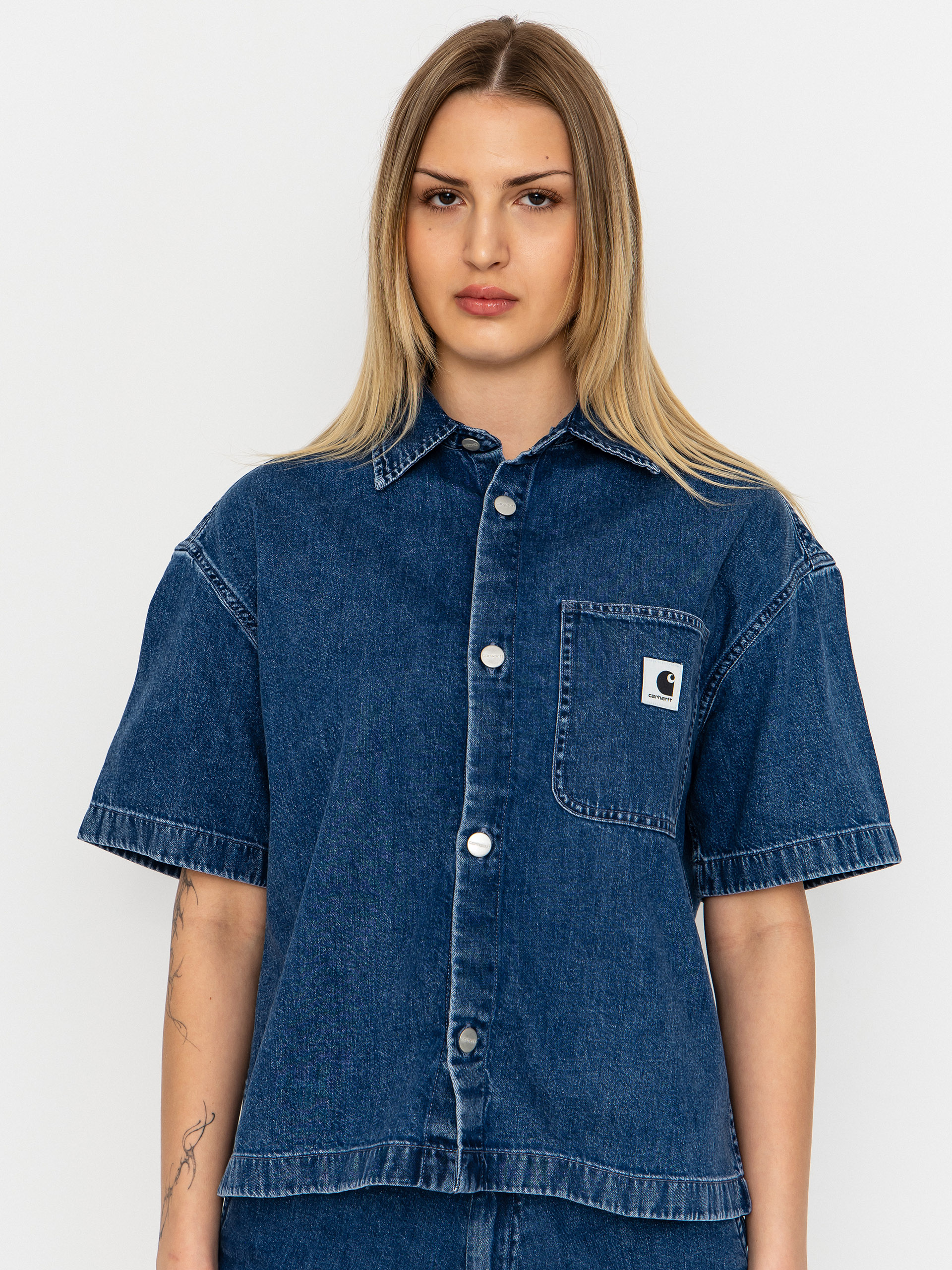 Carhartt WIP Lovilia Wmn Shirt - navy blue (blue)