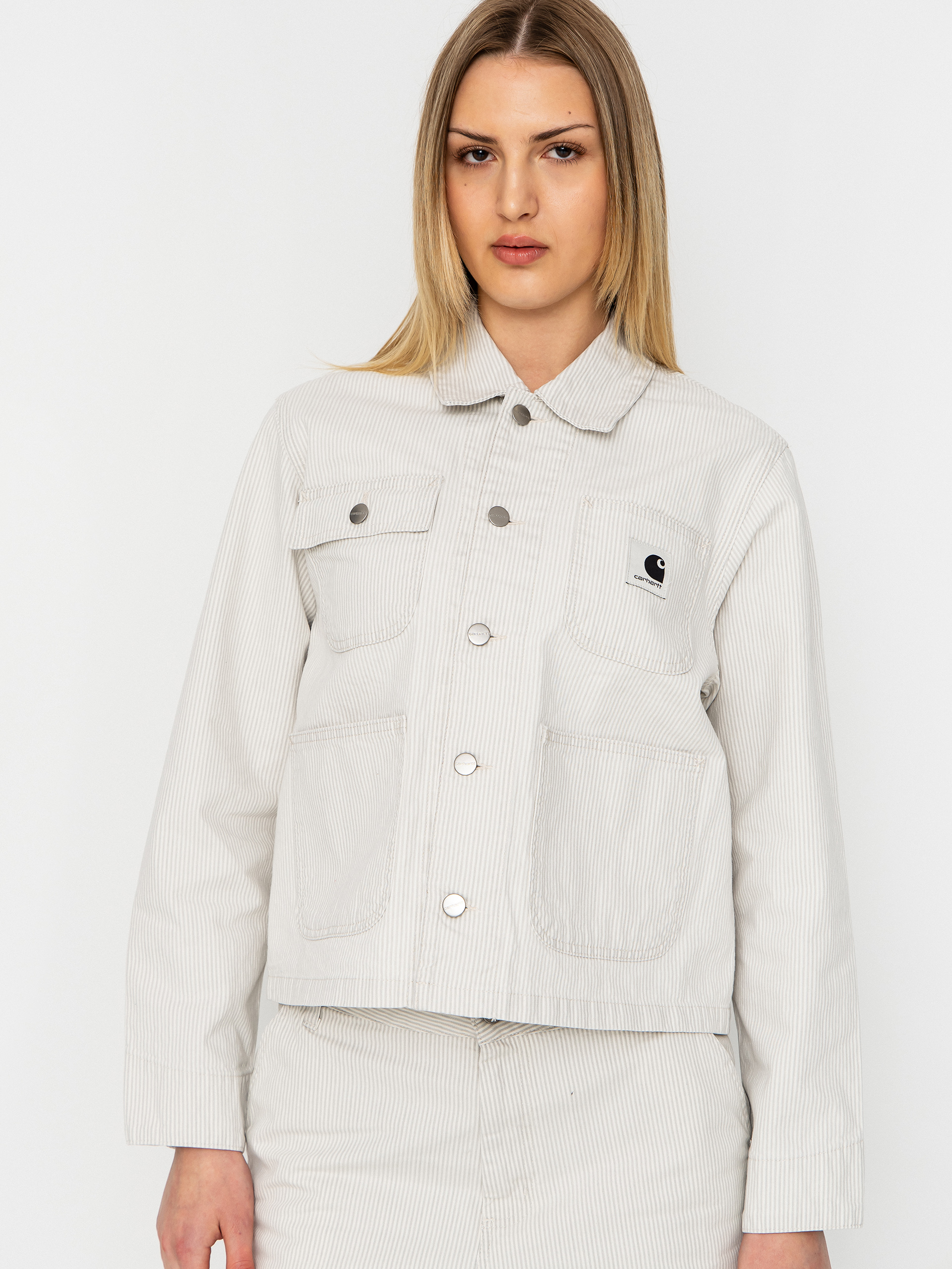 Carhartt WIP Mercer Chore Coat Wmn Jacket (mercer stripe/graphite/wax)