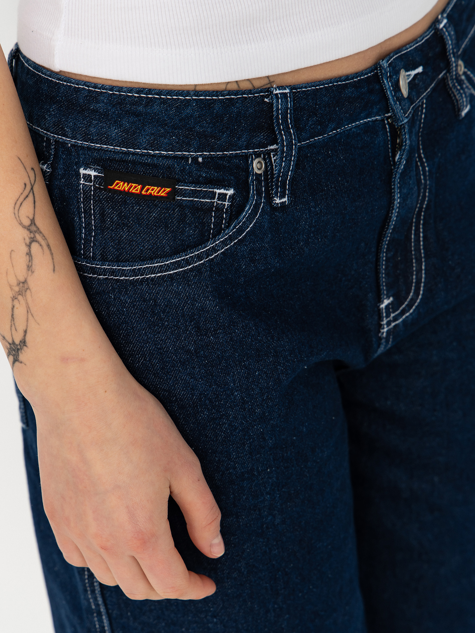 Santa Cruz Split Sun Wmn Shorts (dark denim)