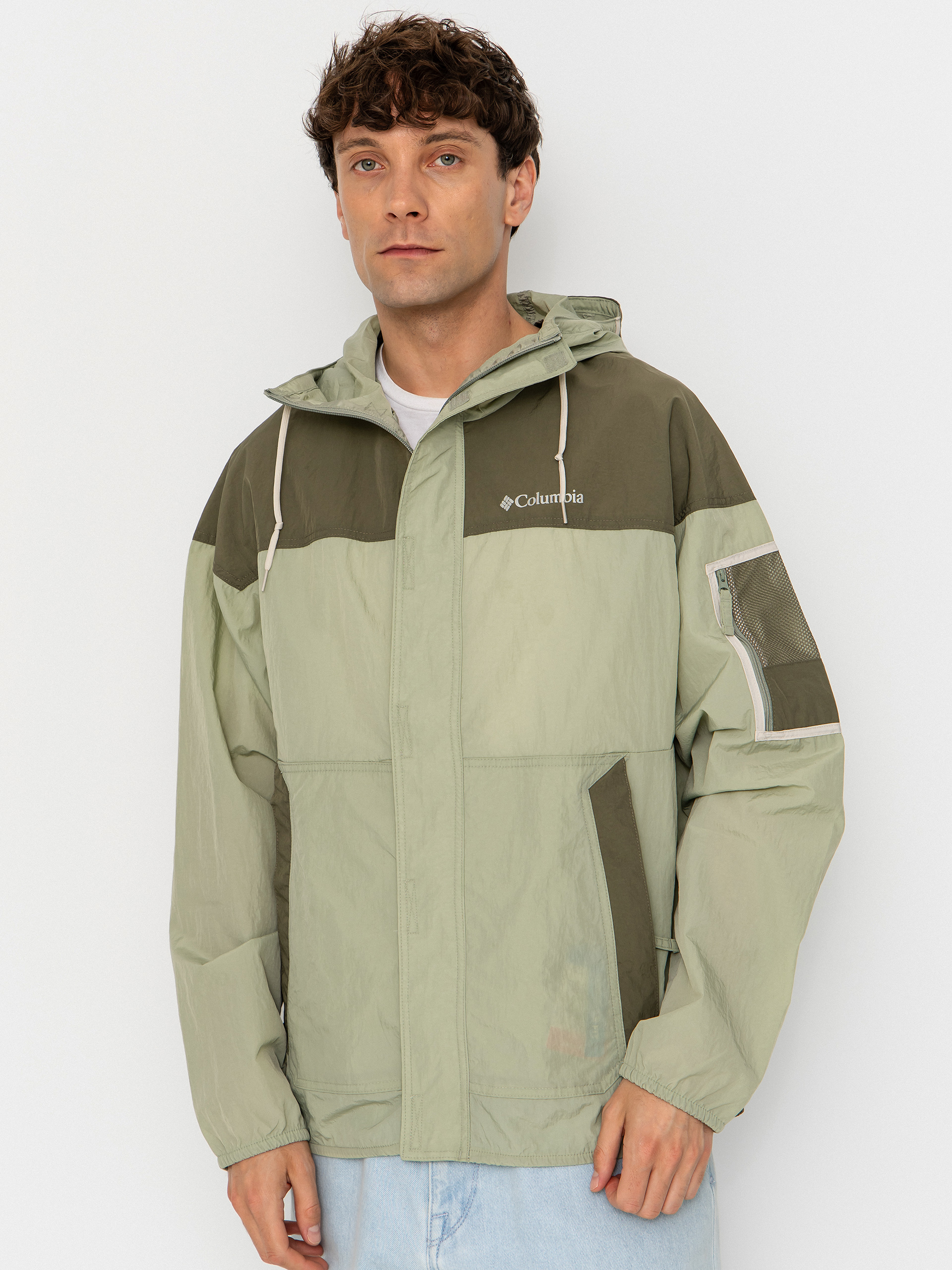 Columbia Challenger II Windbreaker Jacket (safari/stone green)