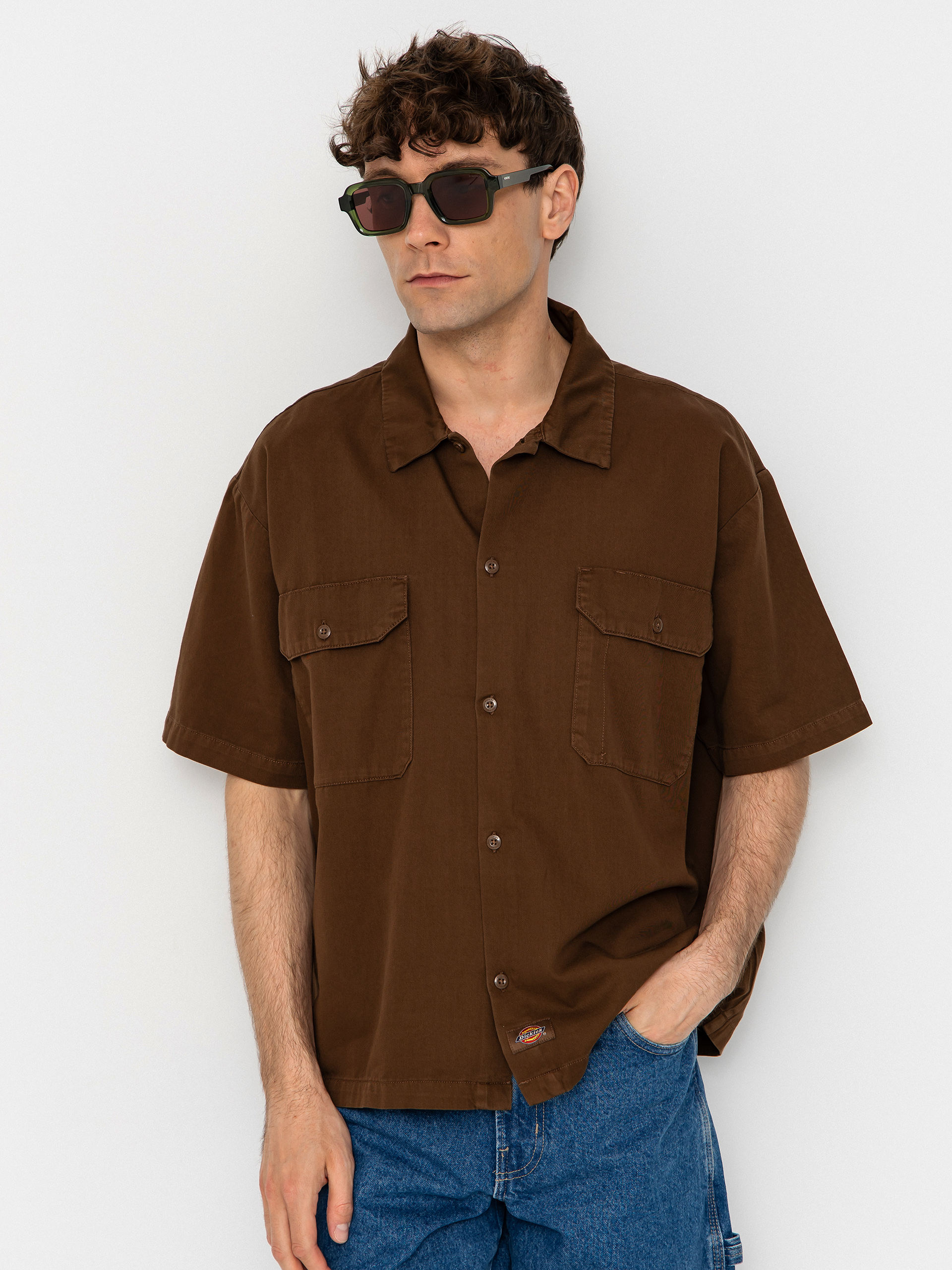 Dickies 247 Garment Dyed Work Hemd (timber brown)