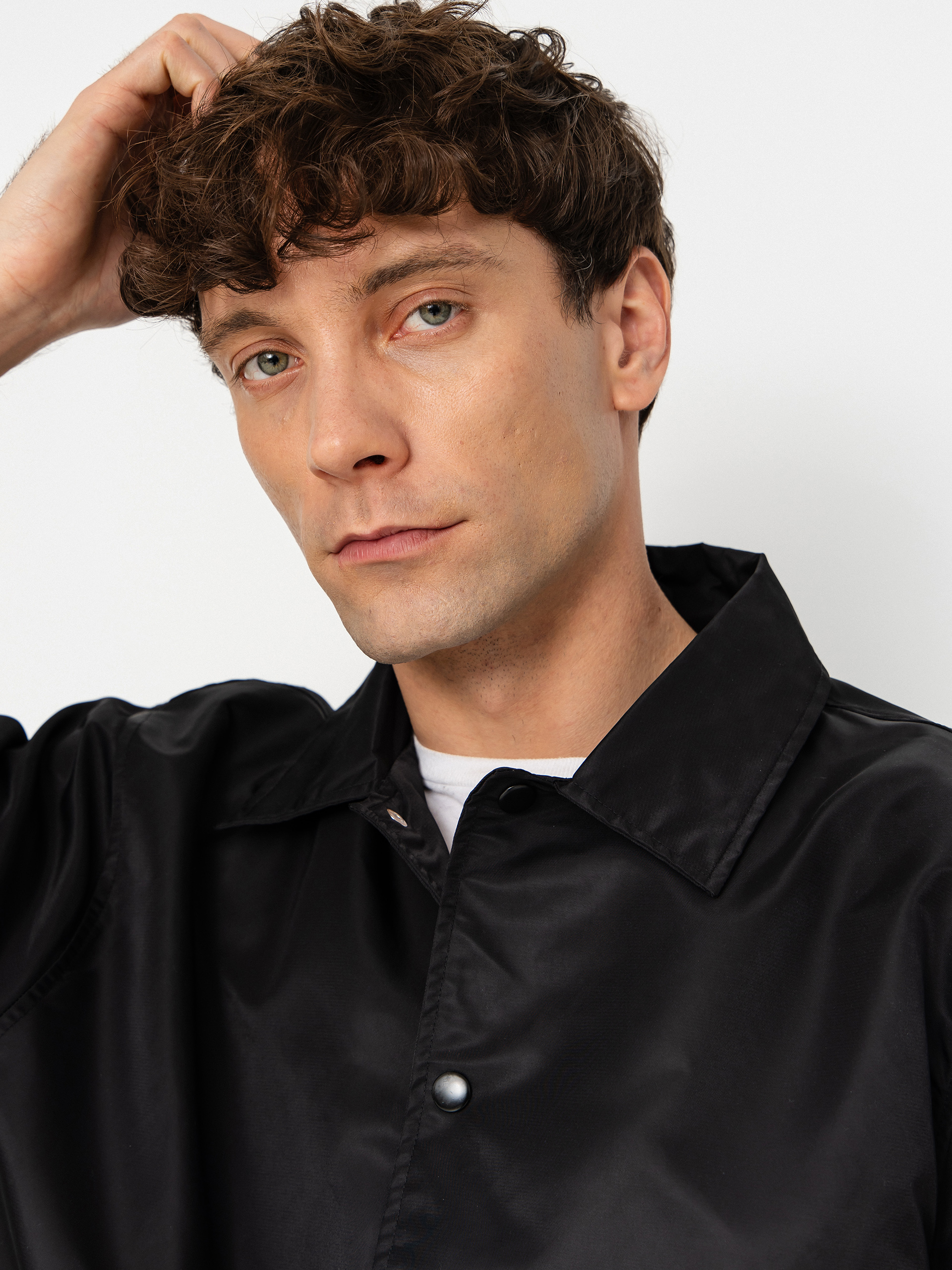 HUF 89 Coaches Jacke (black/white)