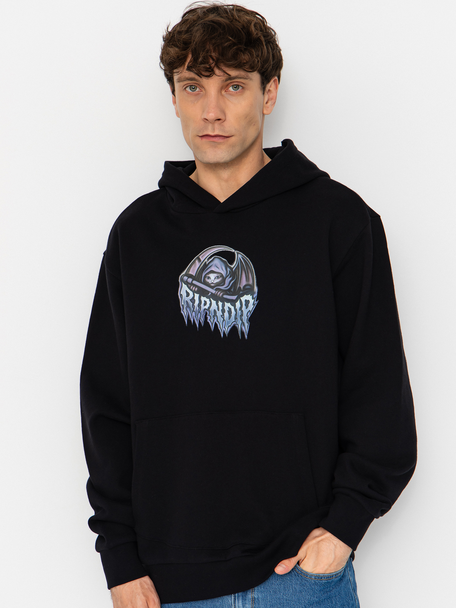 RipNDip Out Of Time HD Hoodie (black wash)