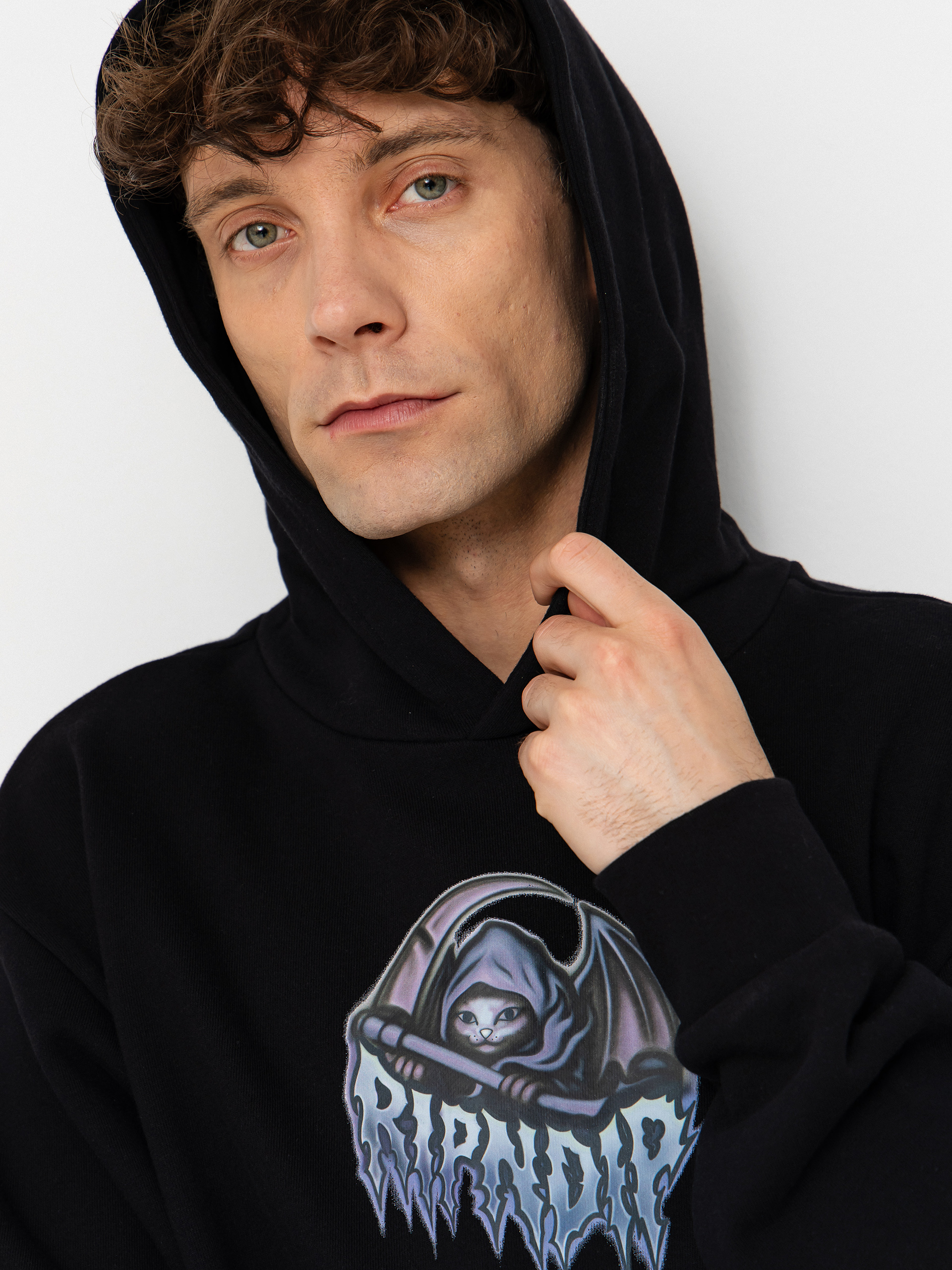RipNDip Out Of Time HD Hoodie (black wash)