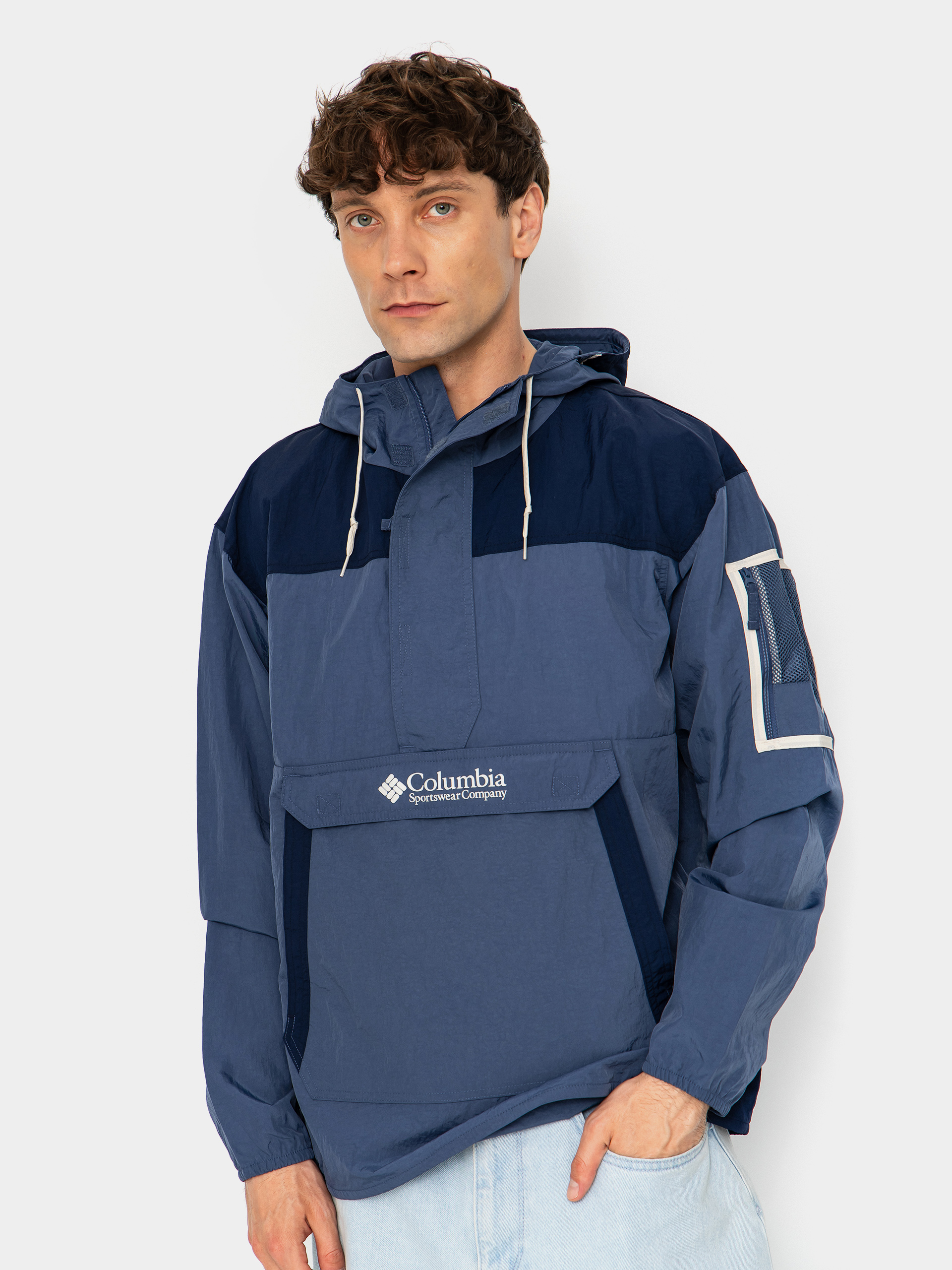 Columbia Challenger Windbreaker Anorak Jacket (dark mountain/collegiate navy)