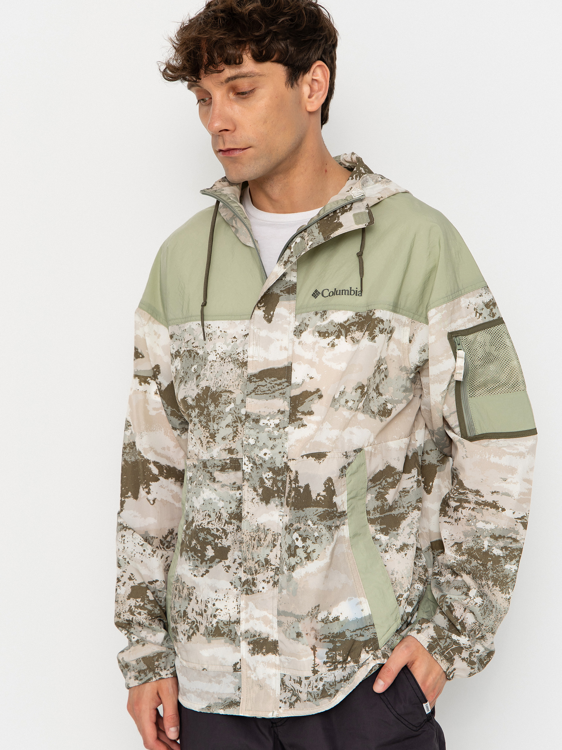 Columbia Challenger II Novelty Windbreaker Jacket - green (safari
