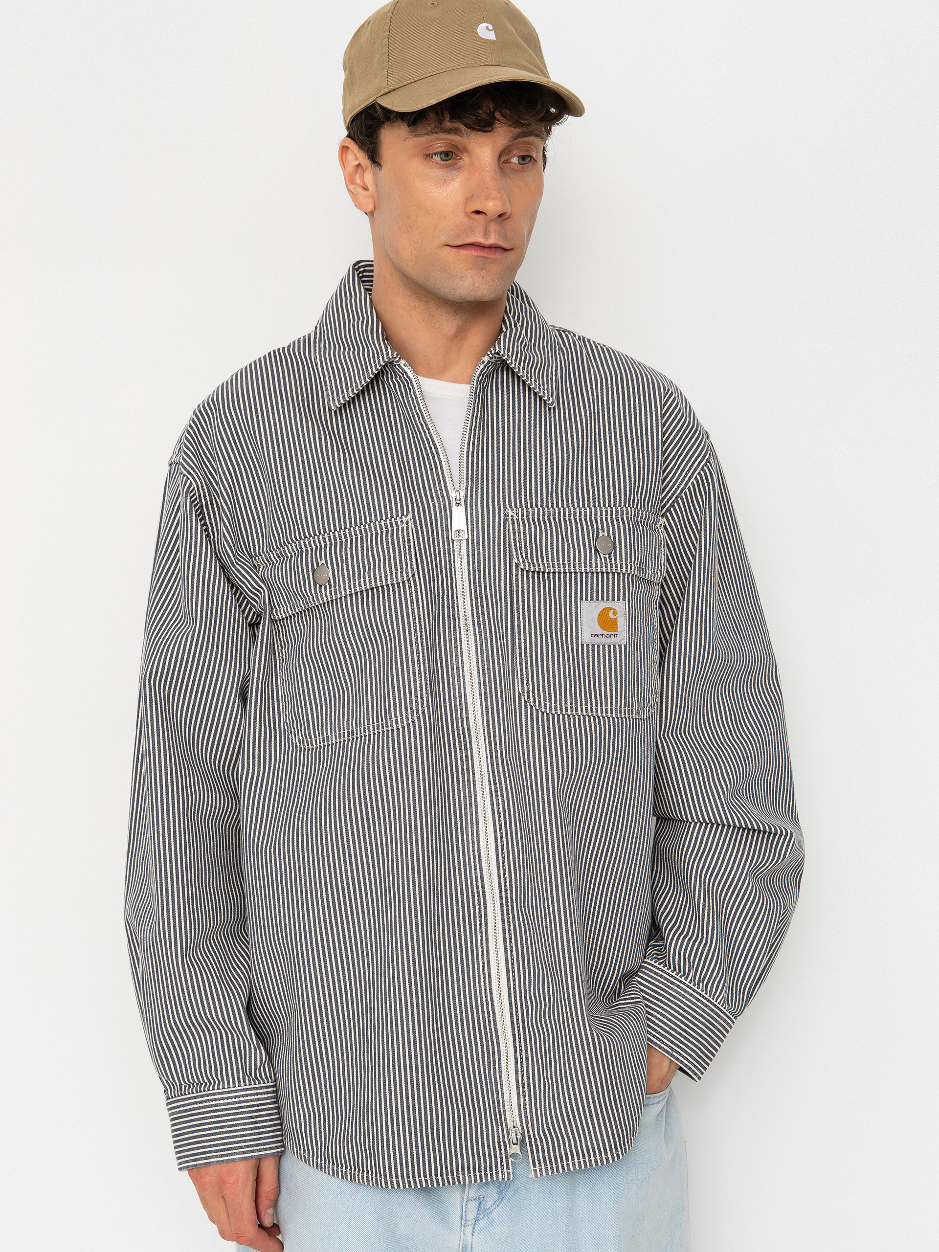 Carhartt WIP Mercer Jacke (mercer stripe/graphite/wax)