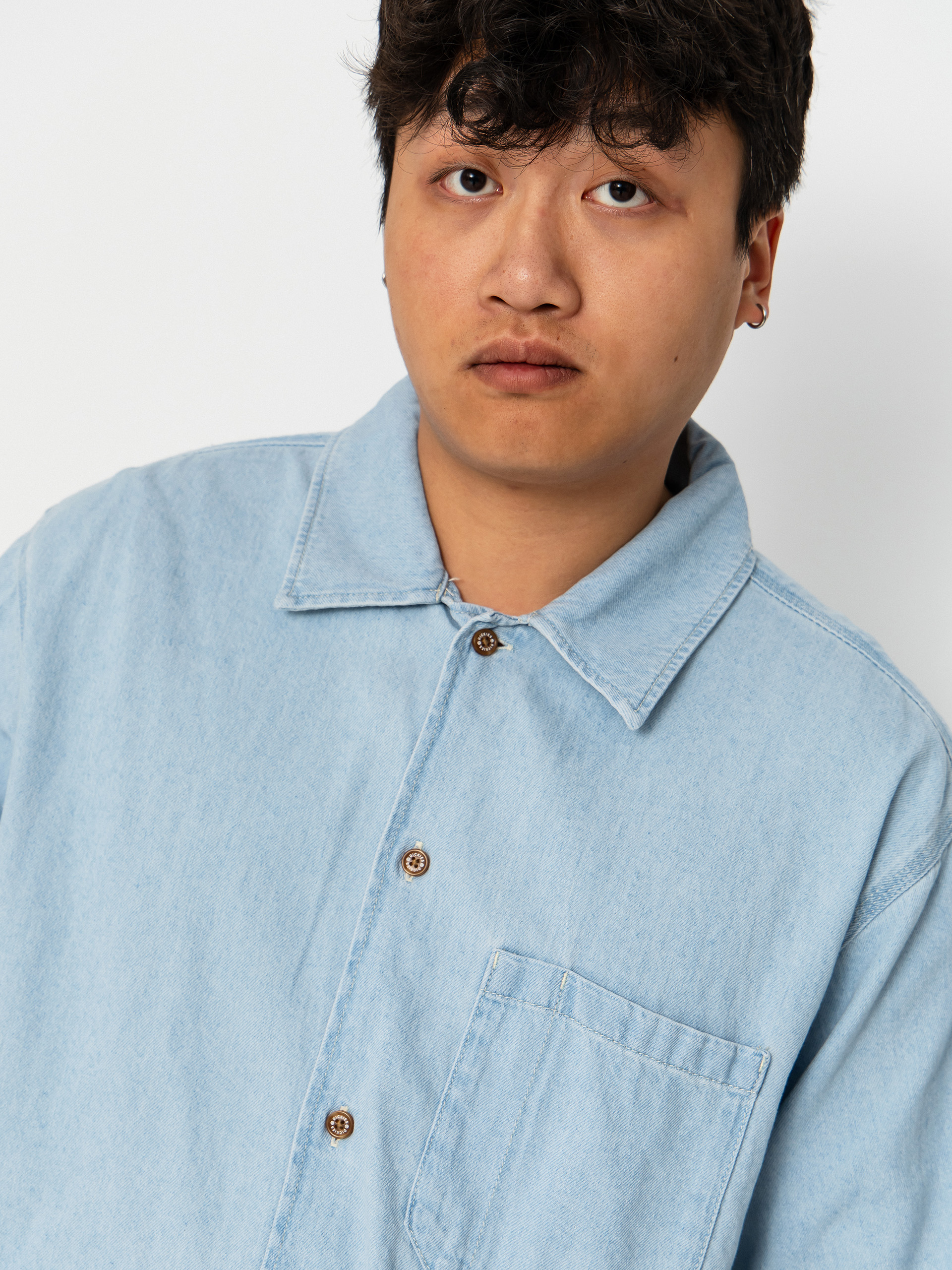 Dickies Denim Hemd (fog blue)