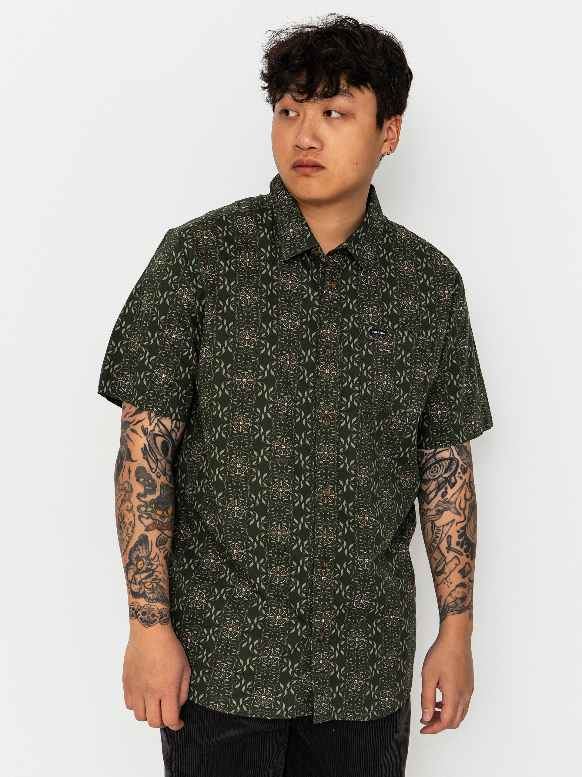 Volcom Scaler Stone Hemd (squadron green)