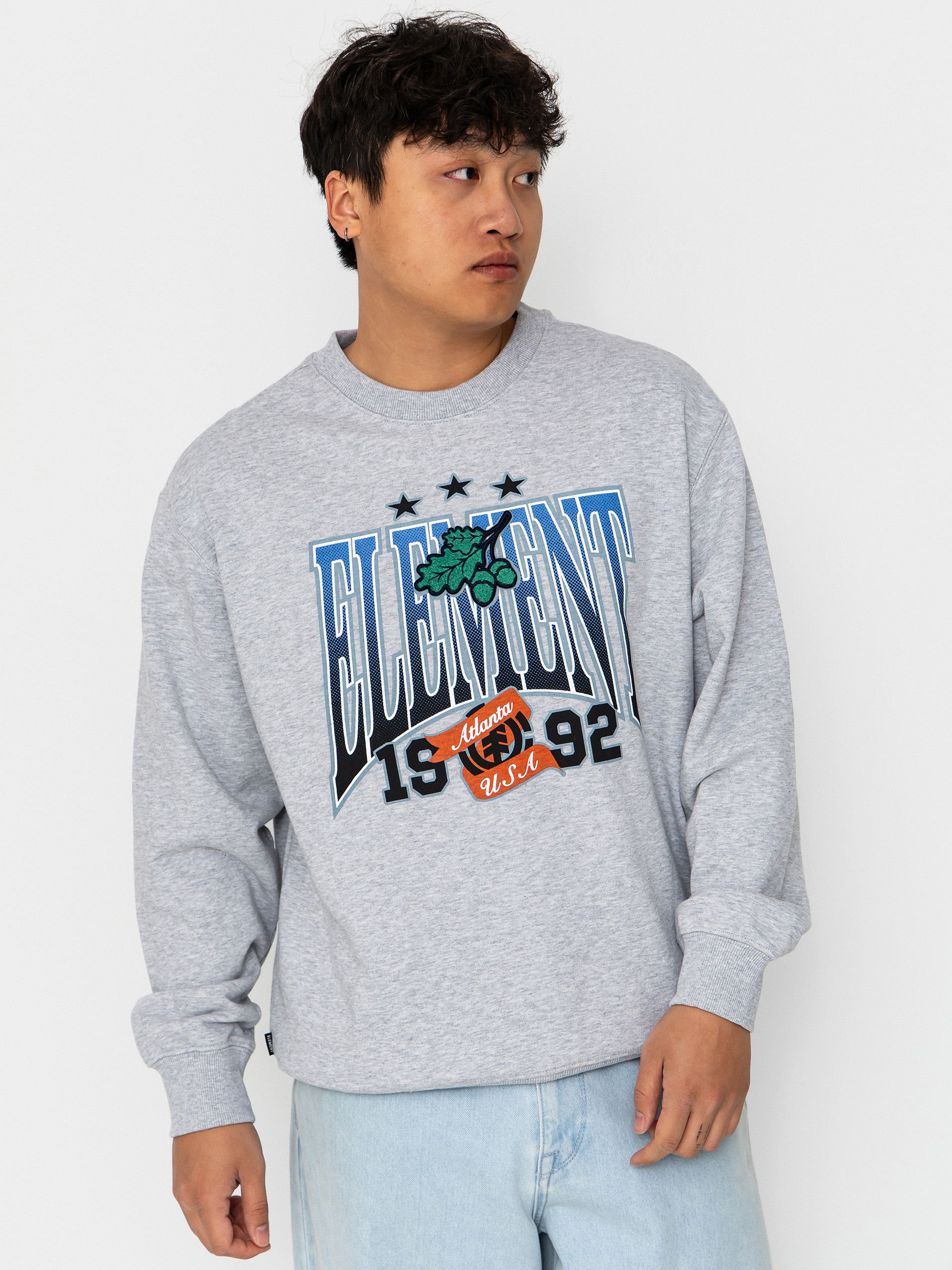 Element Stars Oak Sweatshirt (mid grey heather)