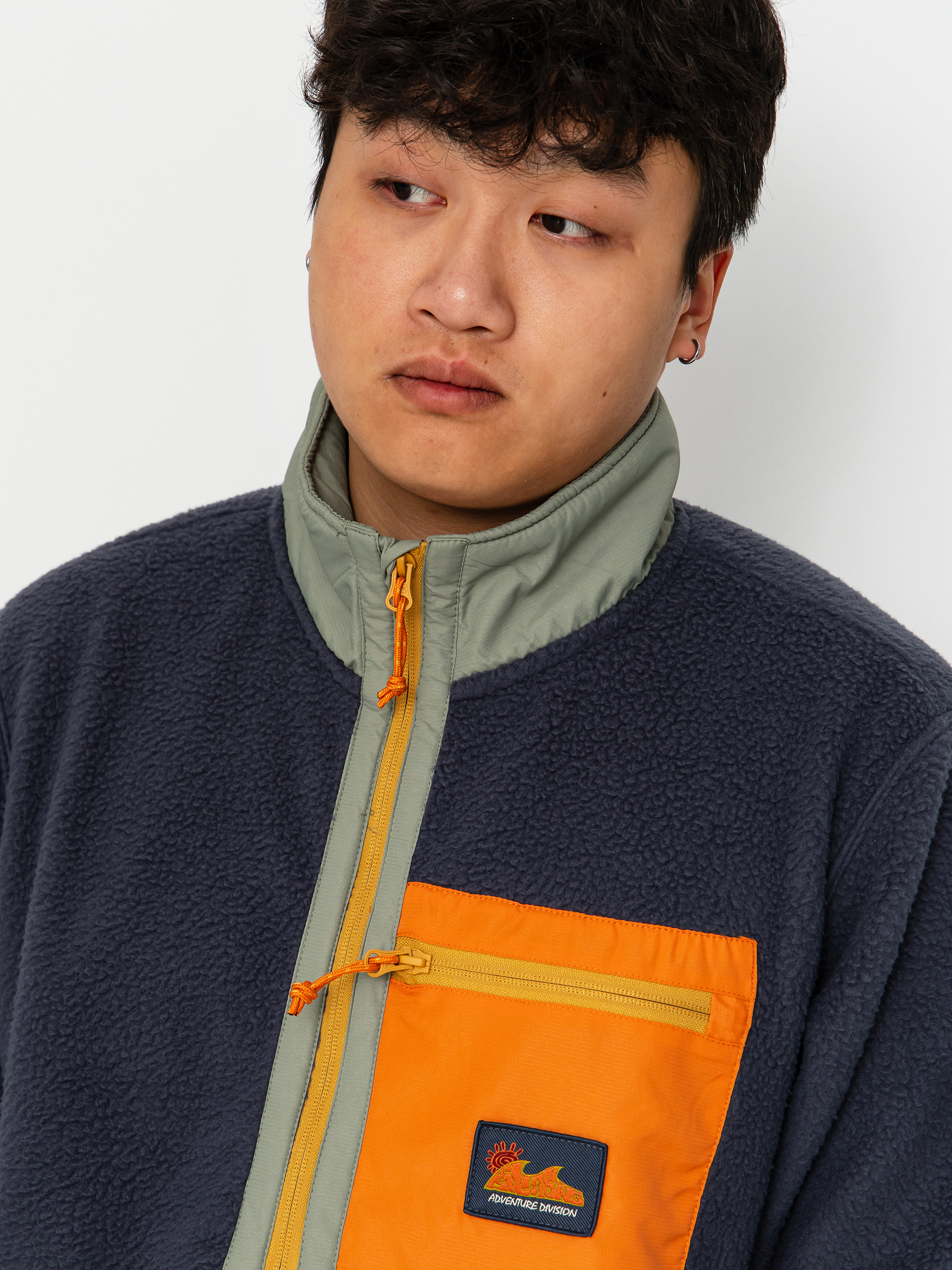 Herren Billabong Boundary Shore Fleece Jacke (ombre blue)