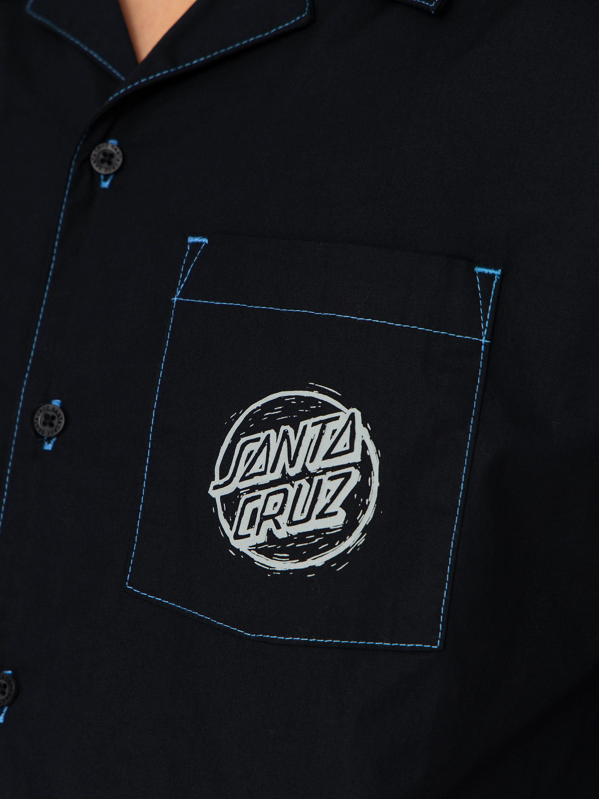 Santa Cruz Stamped Hemd (black)