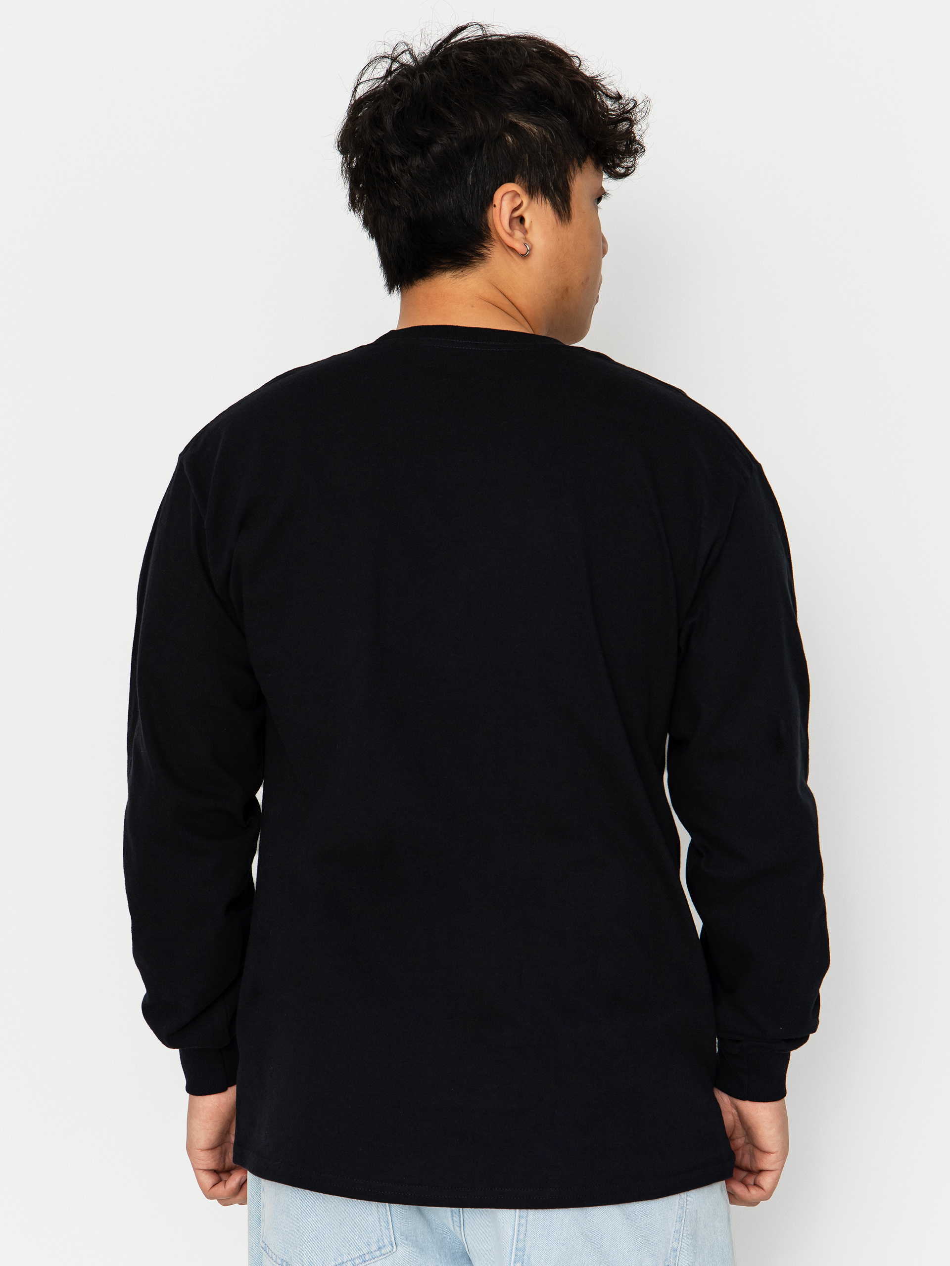 Spitfire Longsleeve Demon (black w/multi color discharge print)