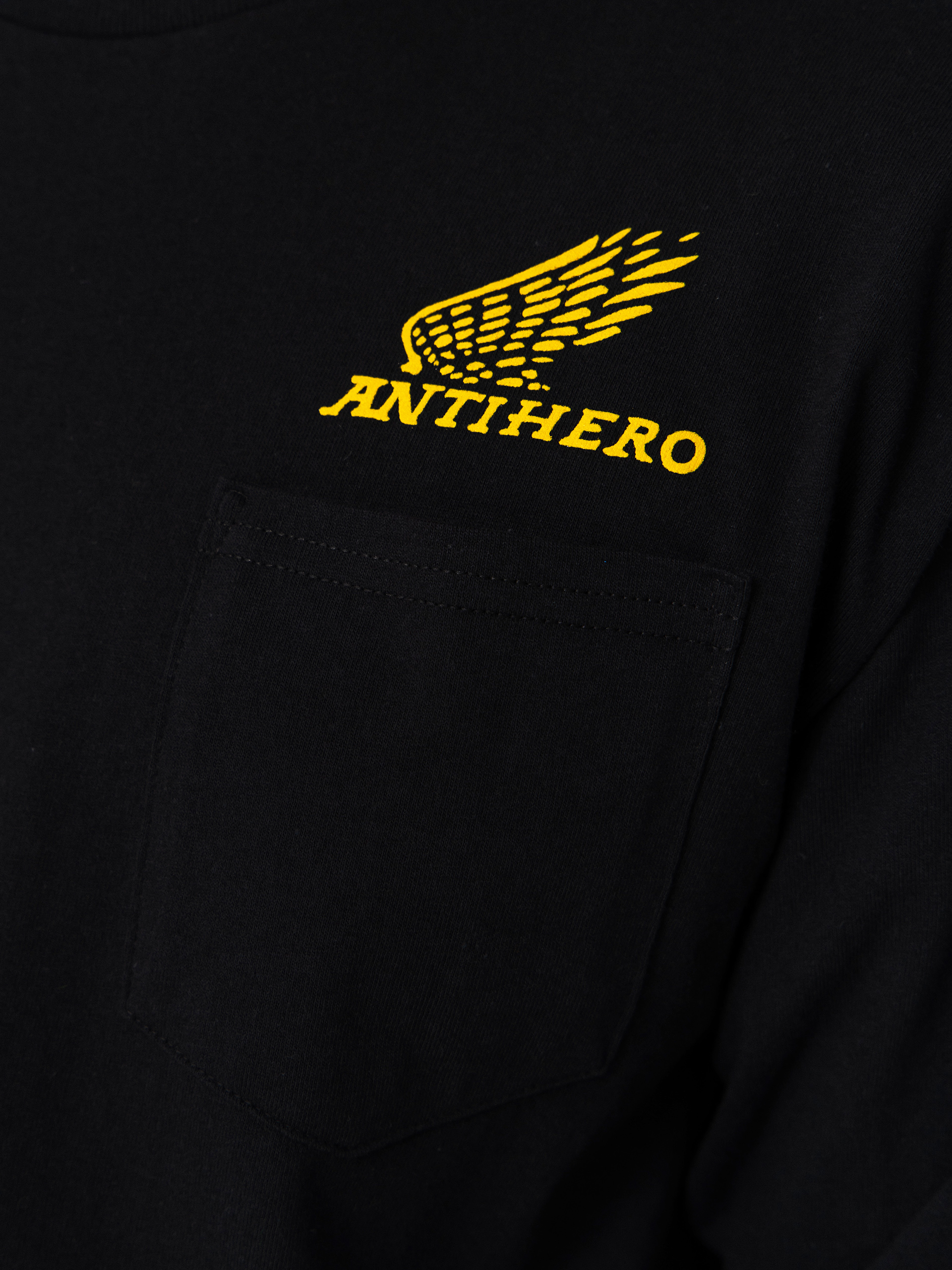 Antihero Longsleeve Motorized (black w/gold print)