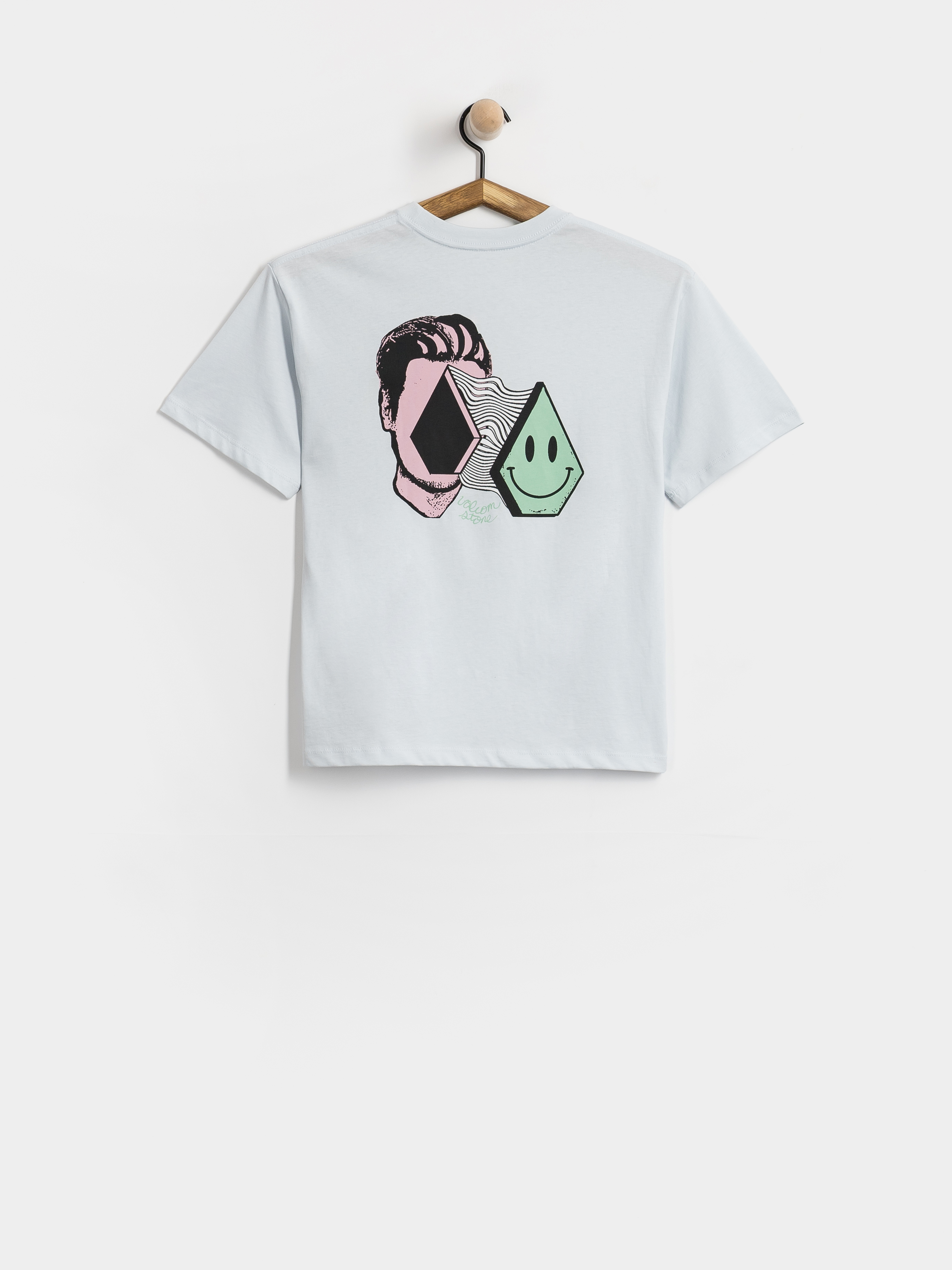 Volcom T-Shirt Aura Bsc JR (light blue acid)