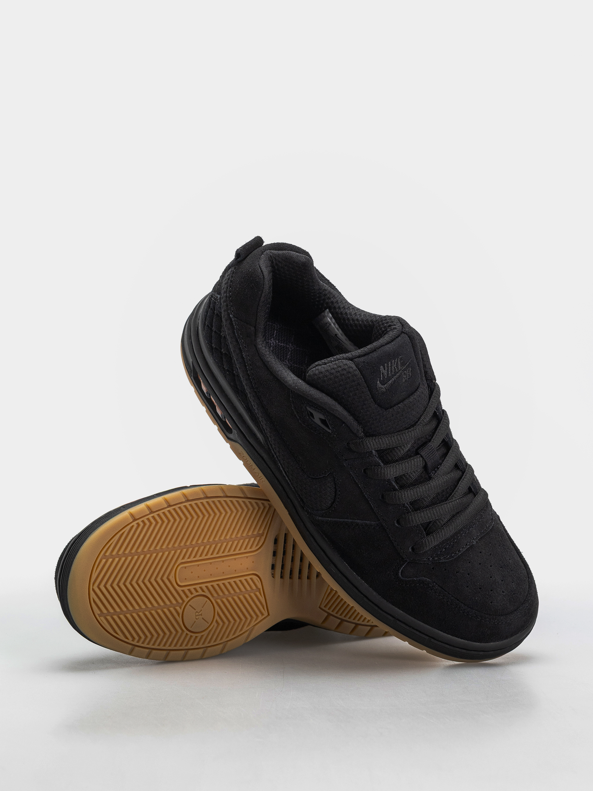 Nike SB Paul Rodriguez Zoom Air Low Schuhe (black/black/black/gum light brown)
