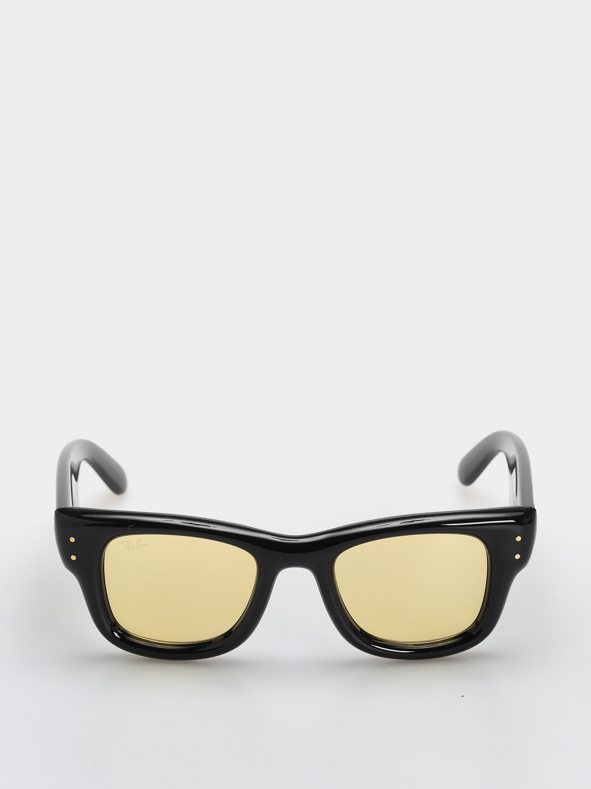 Ray-Ban Wayfarer Puffer Sunglasses (polerowany czarny/żółty)