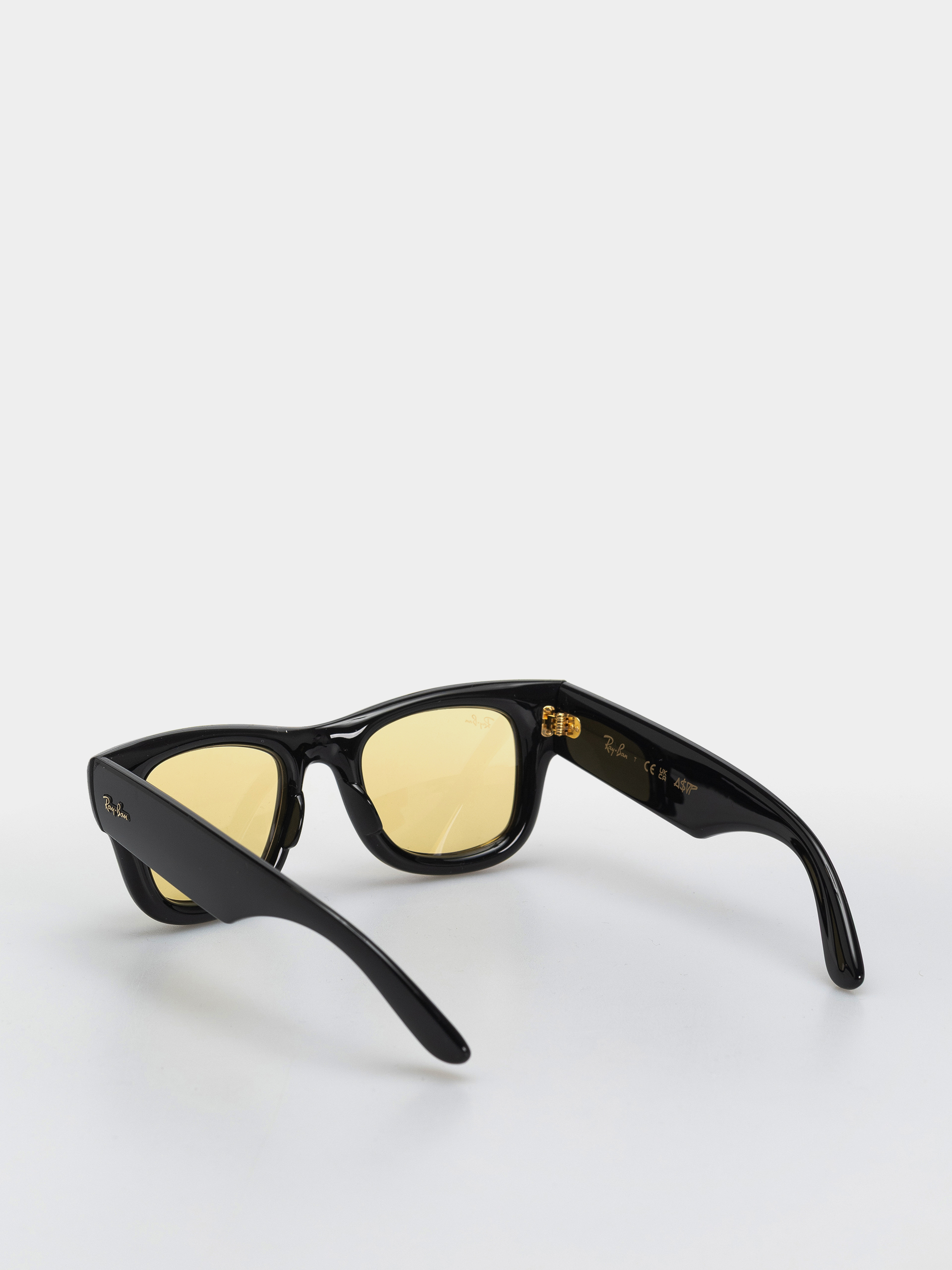 Ray-Ban Wayfarer Puffer Sunglasses (polerowany czarny/żółty)