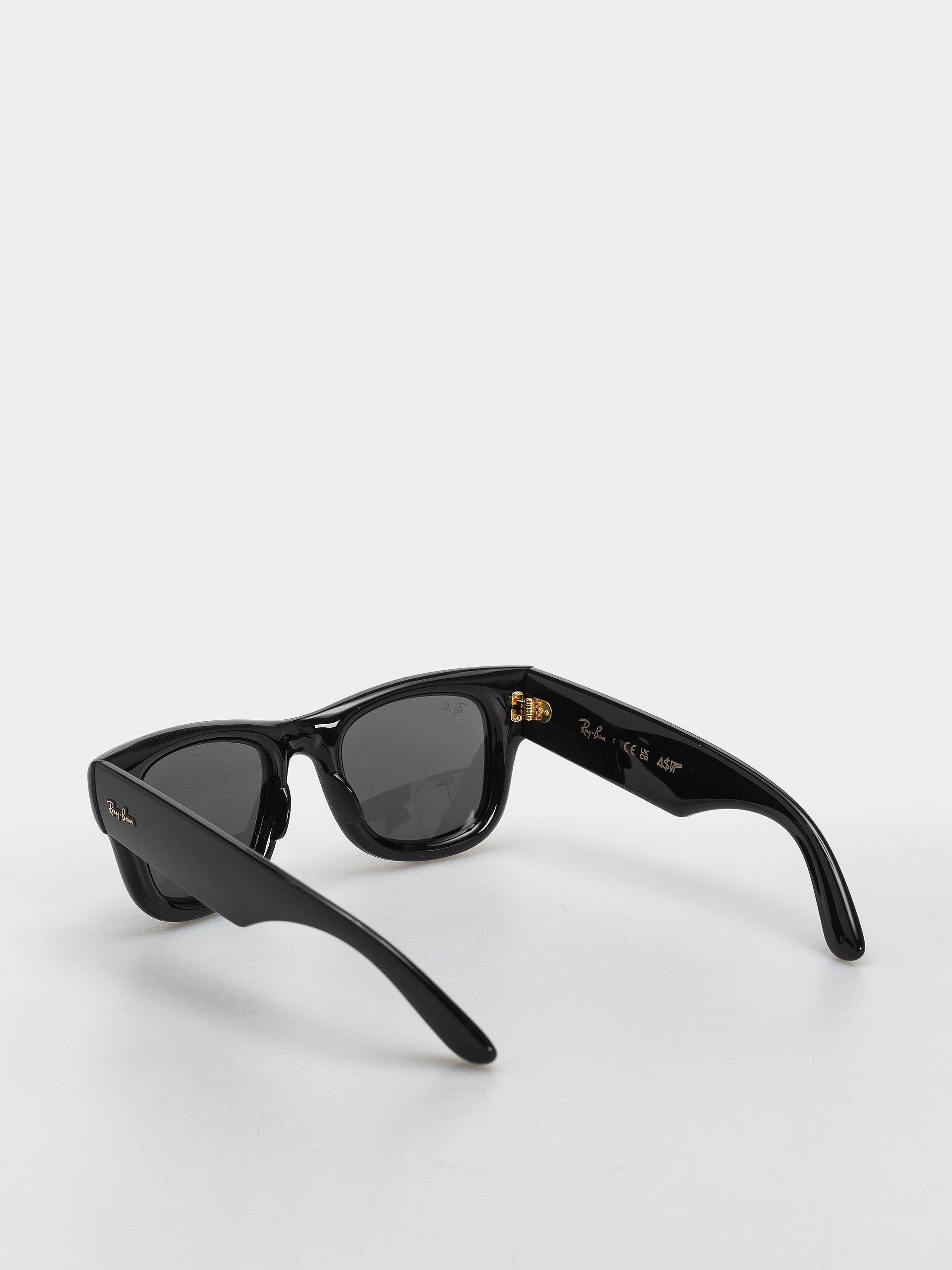 Ray-Ban Wayfarer Puffer Sunglasses (polerowany czarny/ultra czarny)