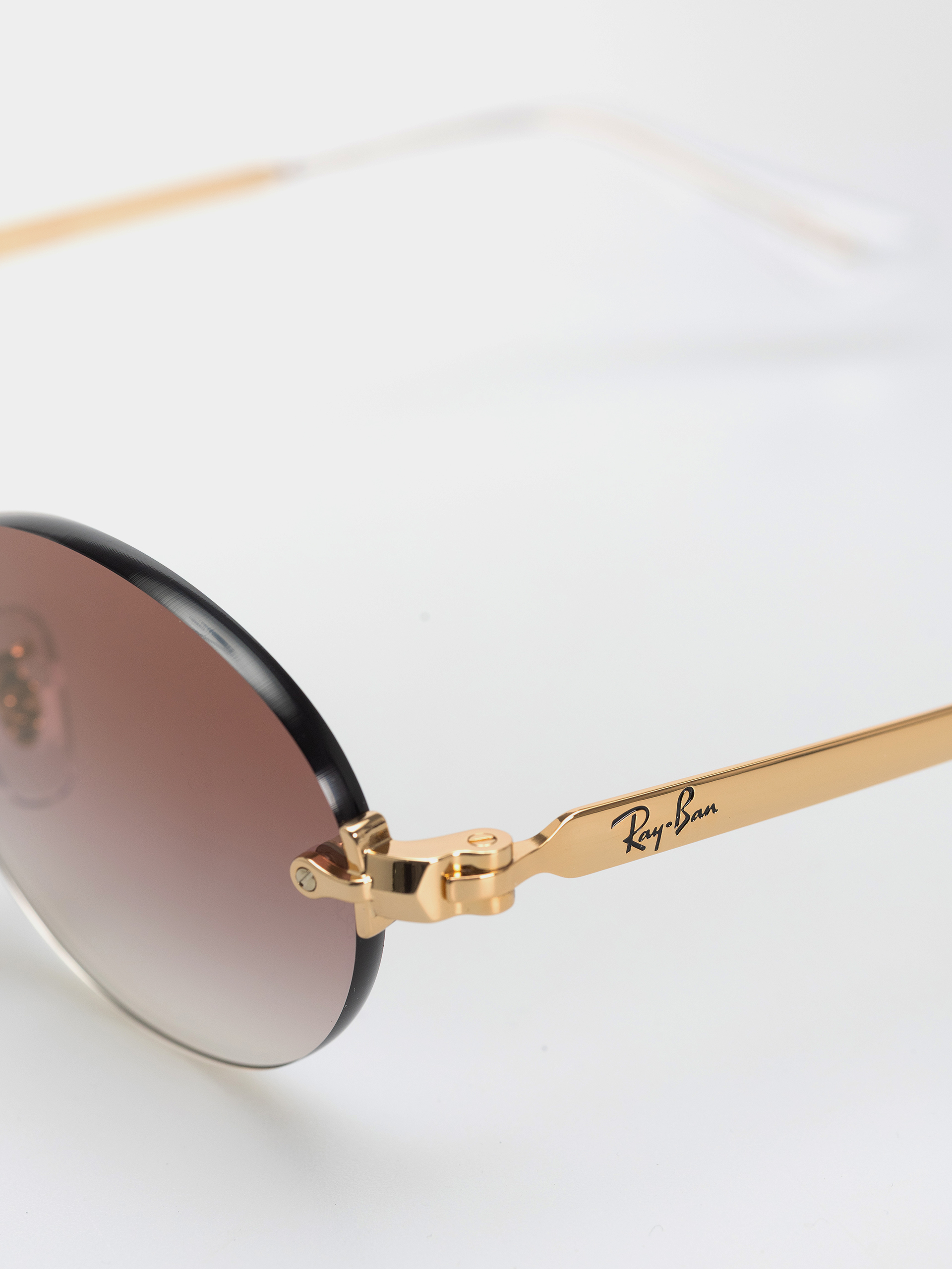 Ray-Ban Rb3929 By A$Ap Rocky Sunglasses (polerowany złoto arista/przezroczysty ciemnopurpurowy gradalny)