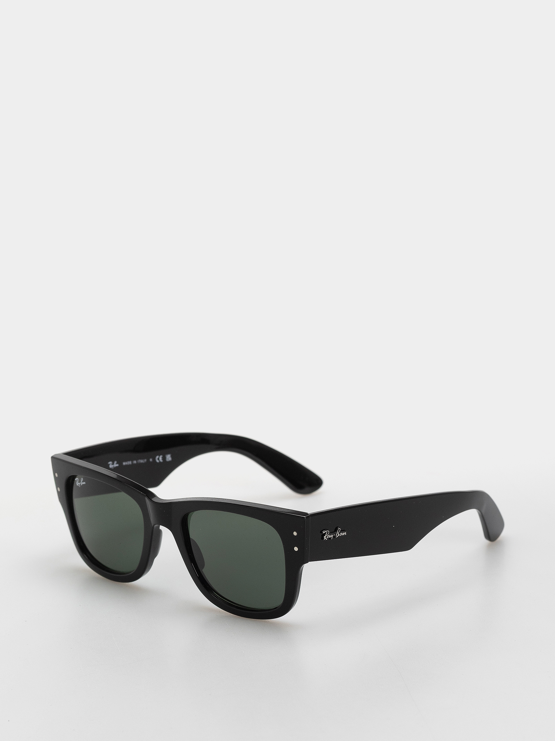 Ray-Ban Mega Wayfarer Sunglasses (polerowany czarny/zielony)