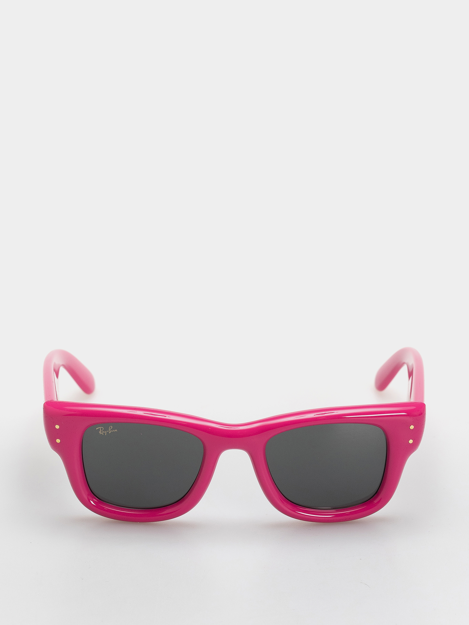 Ray-Ban Wayfarer Puffer Sunglasses (polerowany fuksja/ultra czarny)