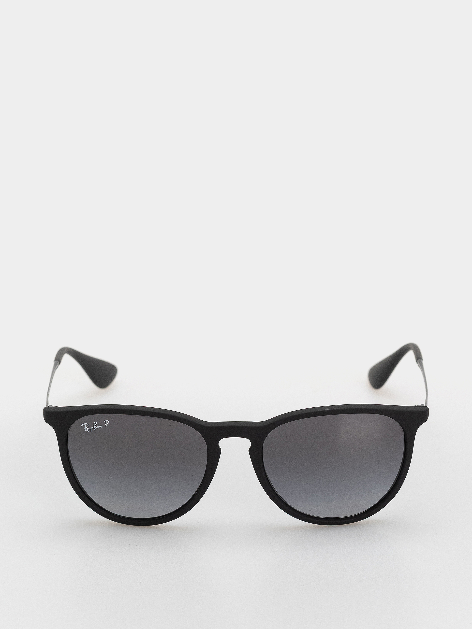 Ray-Ban Erika Sonnenbrille (matowy guma czarny/polaryzacyjne szary)