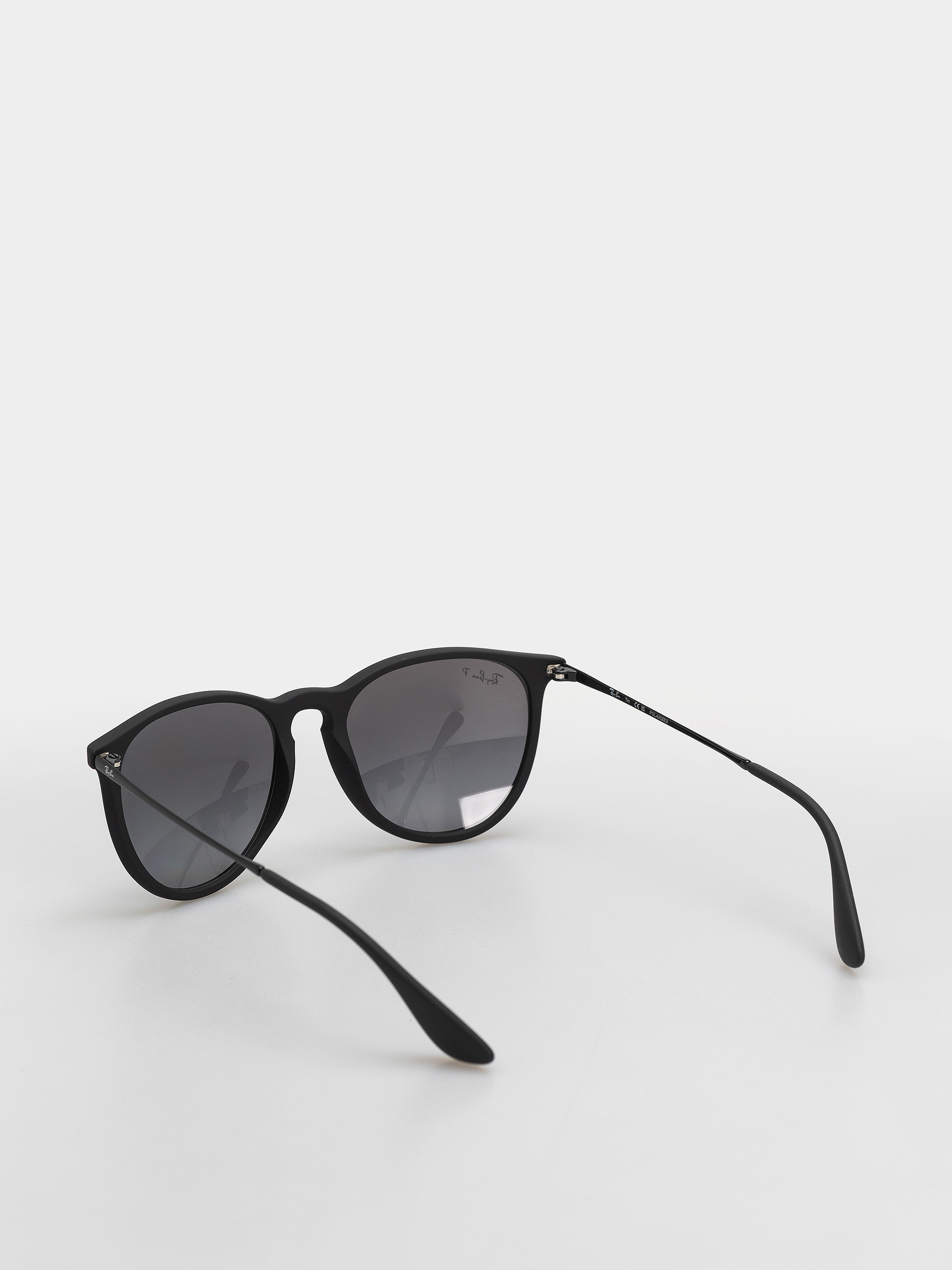 Ray-Ban Erika Sonnenbrille (matowy guma czarny/polaryzacyjne szary)