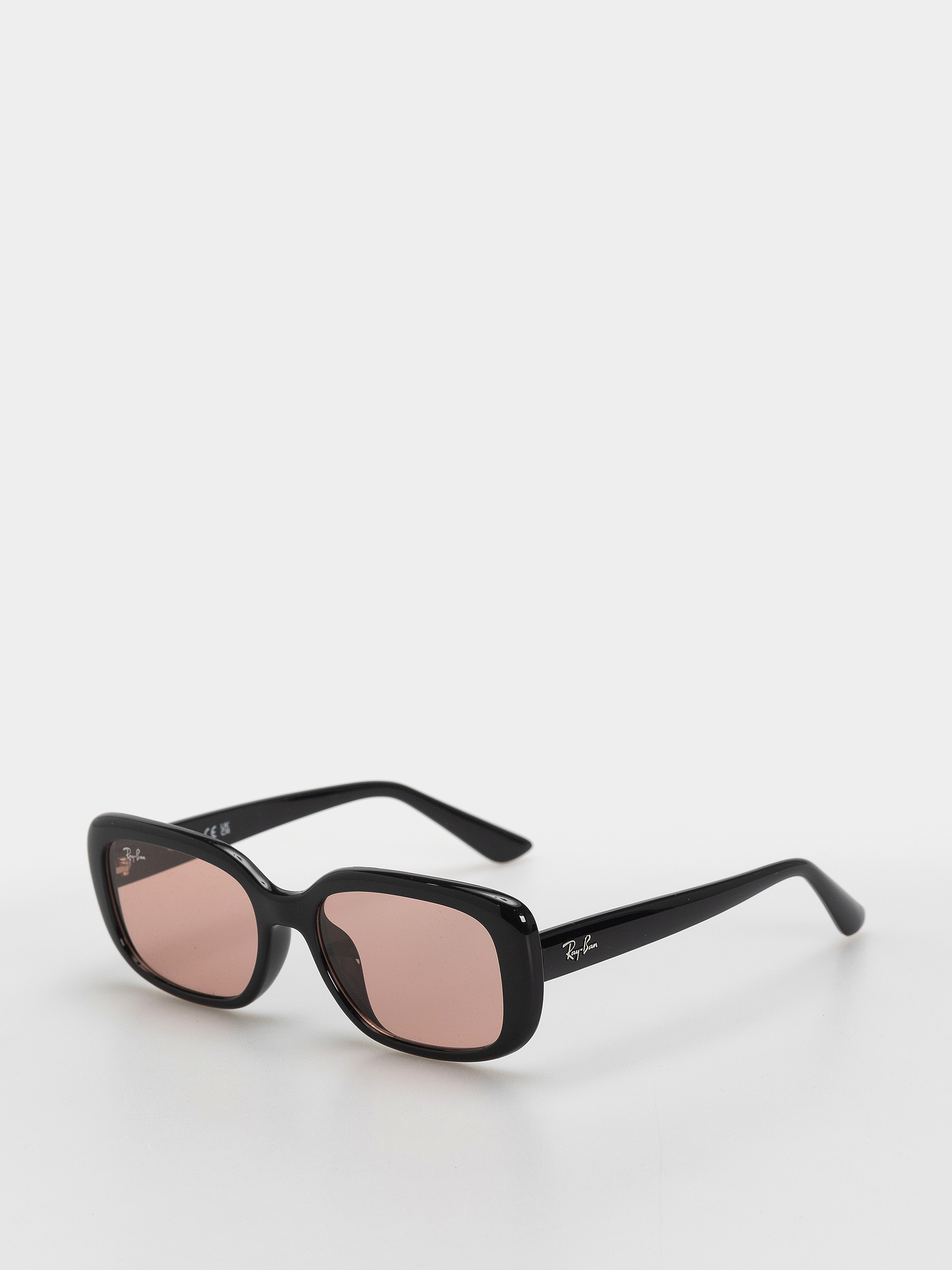 Ray-Ban Rb4421D Sunglasses (polerowany czarny/ciemnoróżowe)