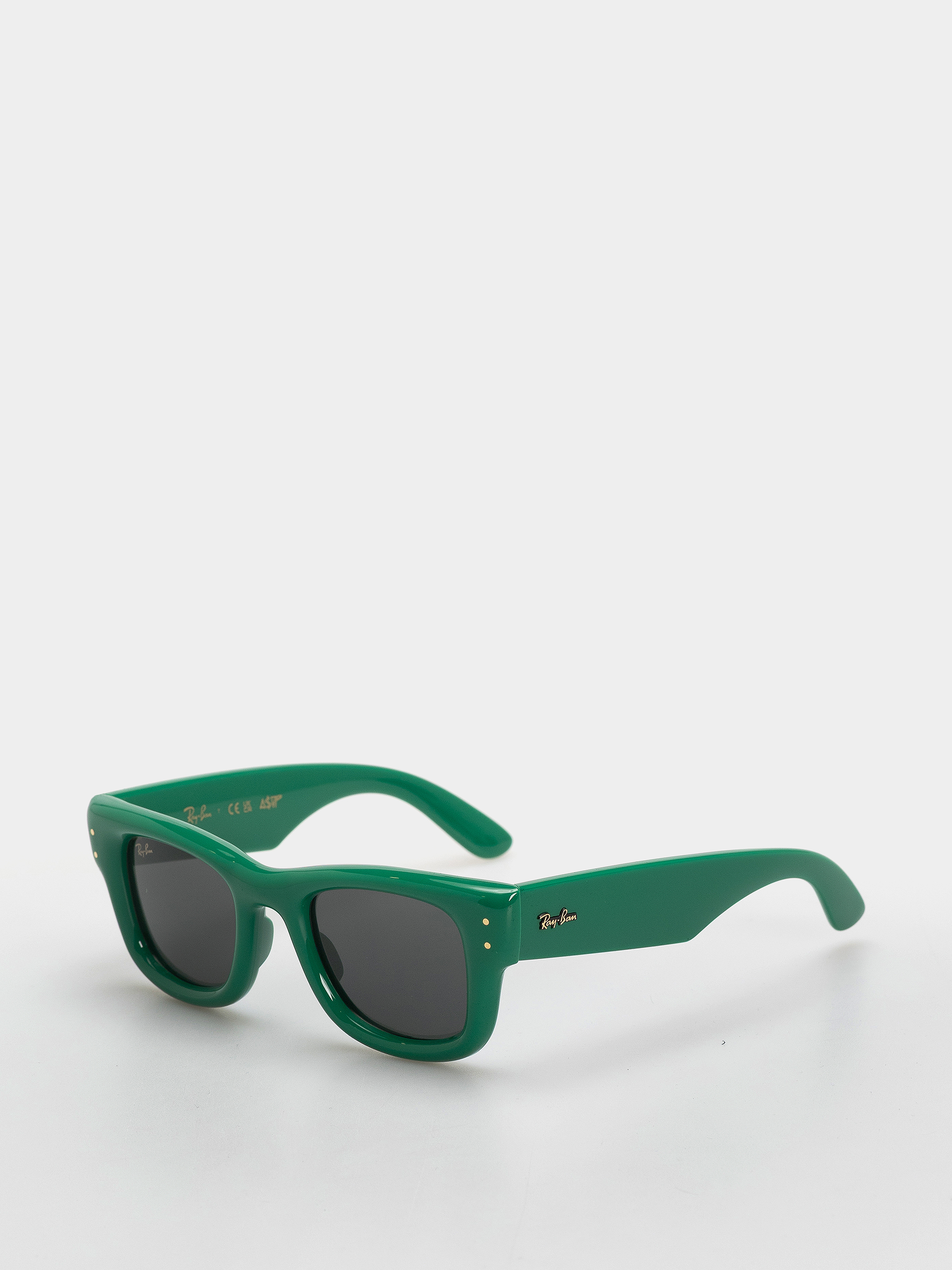 Ray-Ban Wayfarer Puffer Sonnenbrille (polerowany zielony/ultra czarny)