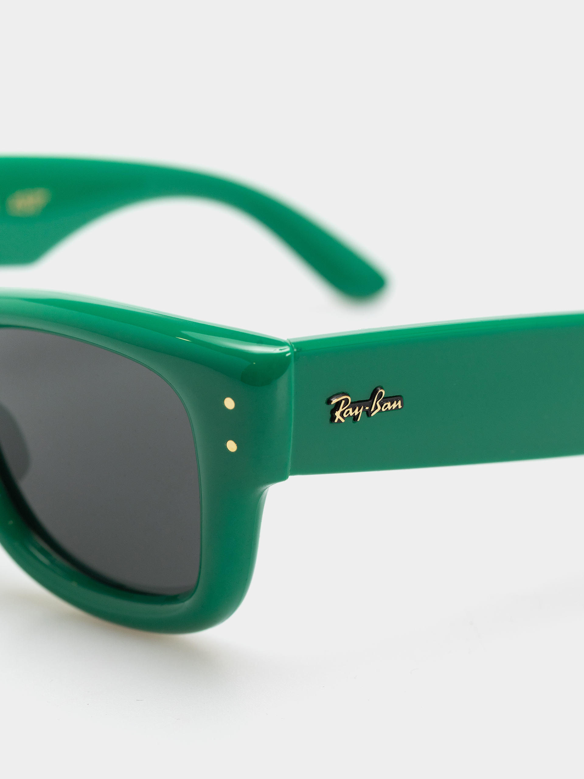 Ray-Ban Wayfarer Puffer Sunglasses (polerowany zielony/ultra czarny)