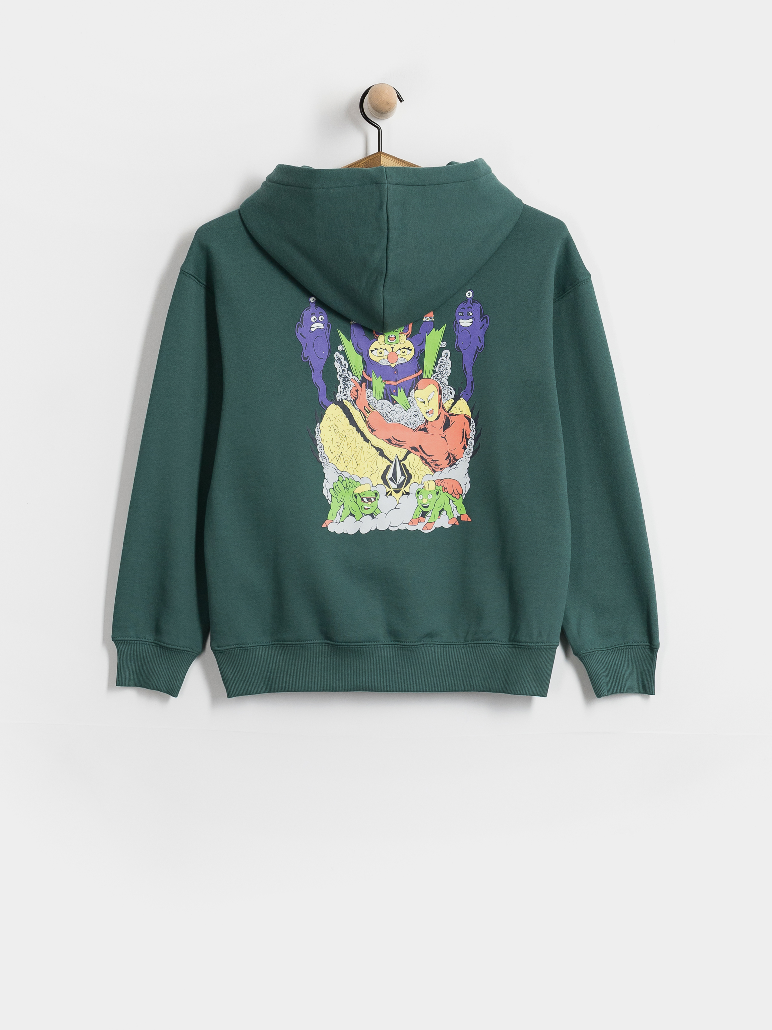 Volcom Hoodie Fa Ben Sanaire HD JR (rifle green)