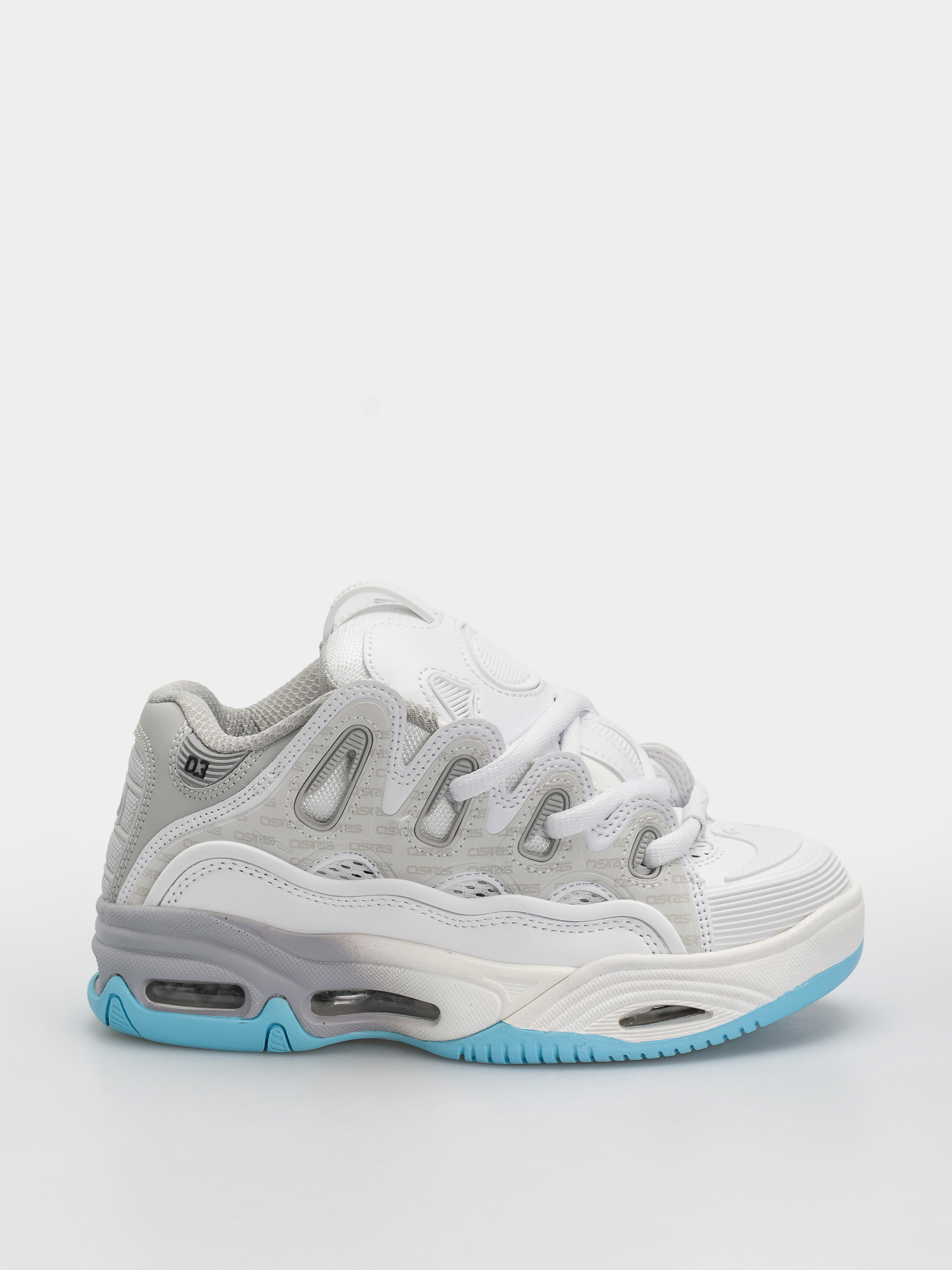Osiris D3 2001 Shoes (white/grey/baby blue)