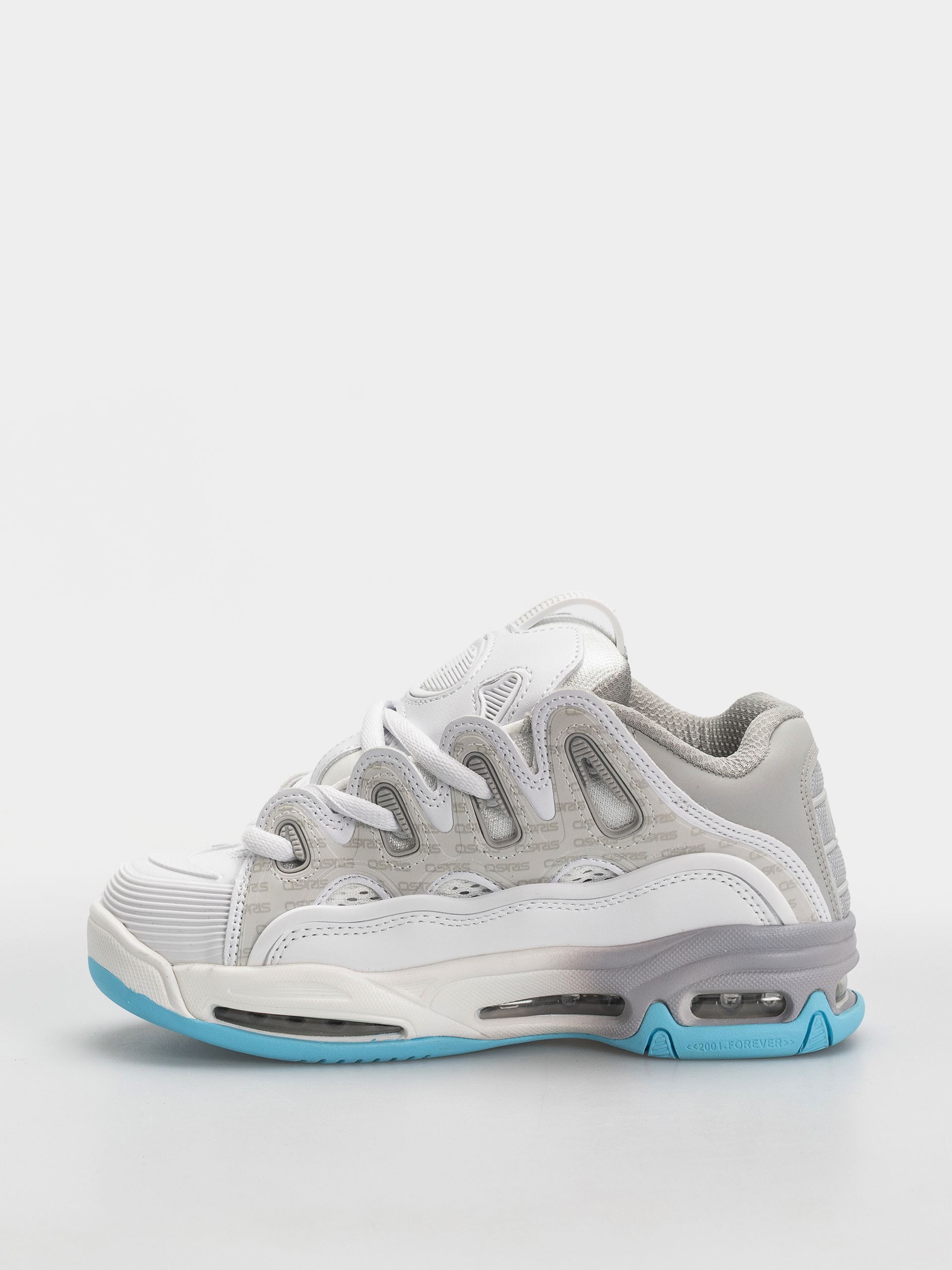 Osiris D3 2001 Shoes (white/grey/baby blue)