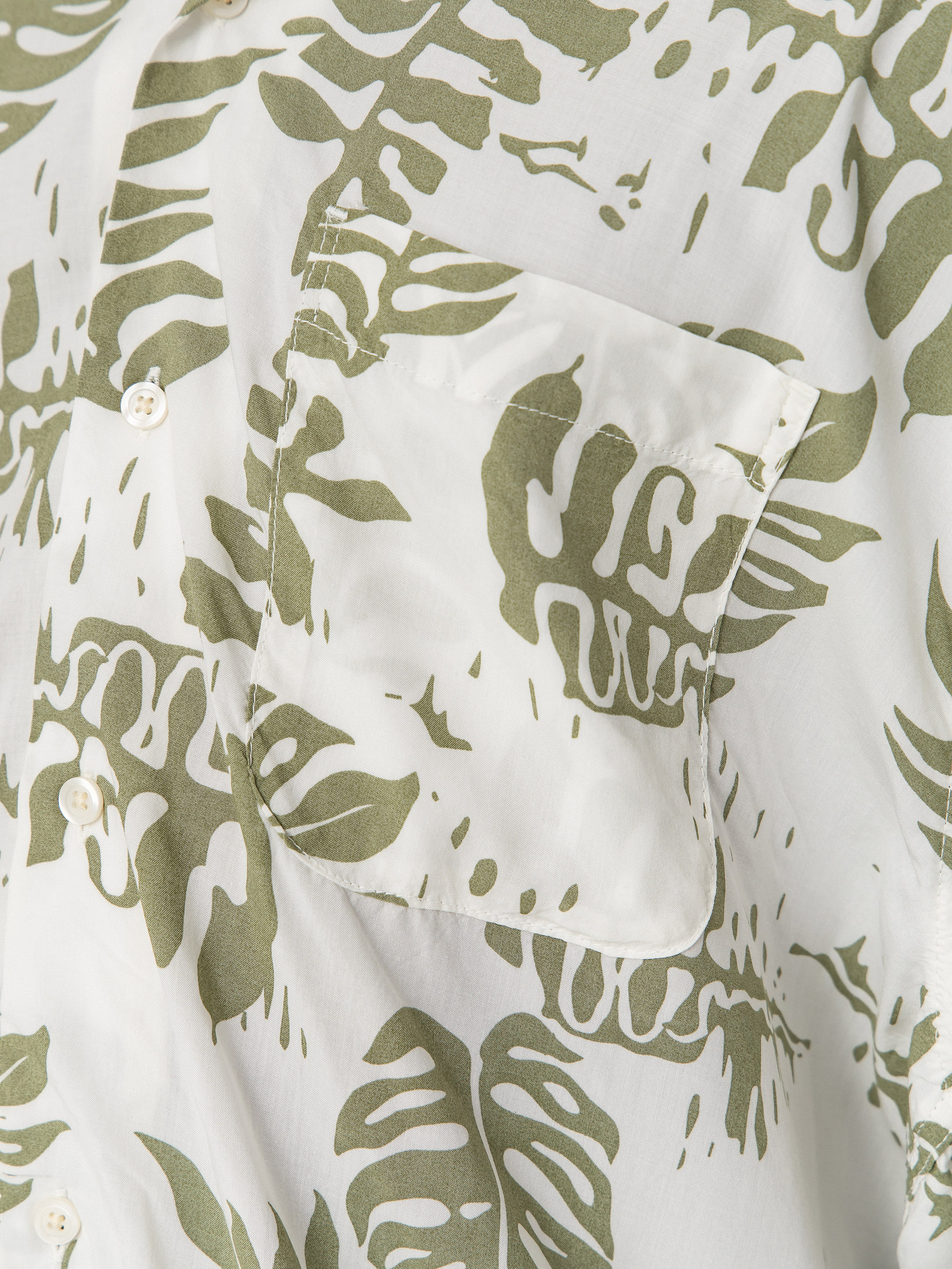 Vans Van Doren Printed Camp Hemd (soft sage)